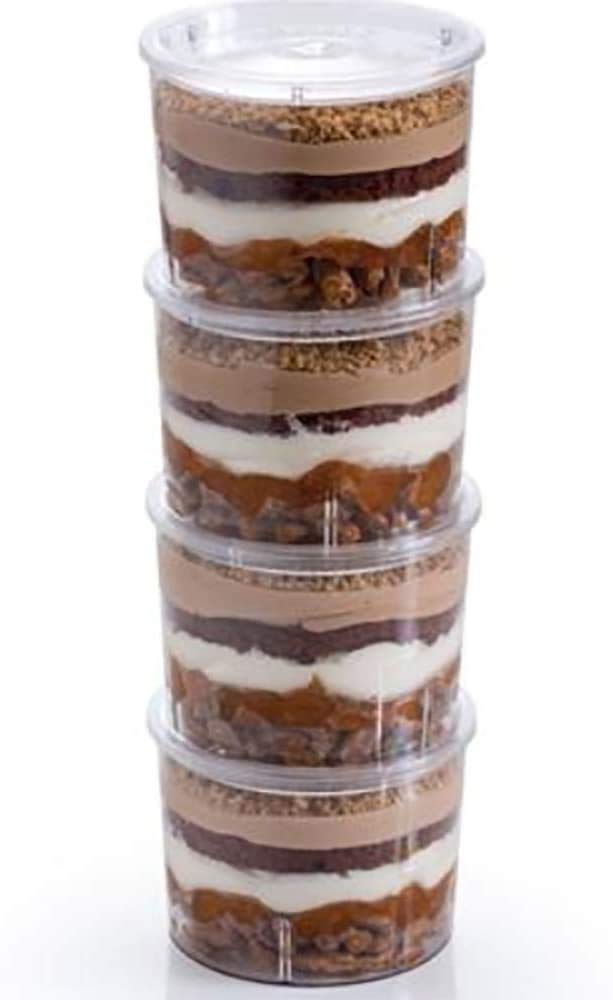 Martellato 7.1 Oz Clear Plastic Dessert Cups - 3.07
