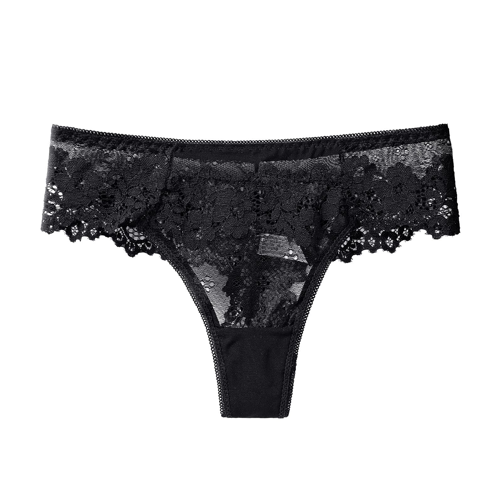 Sexy Lace Briefs for Women - Floral Embroidery Boy Shorts Panties | Breathable Low Rise Thong Underwear | Comfortable Lingerie for Date Night, Boudoir & Everyday Wear