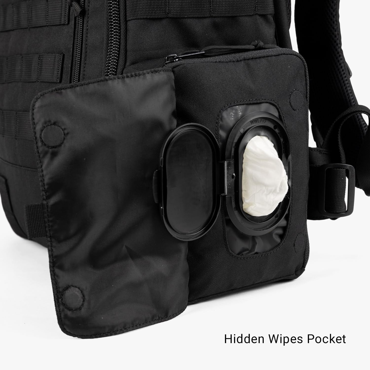 TBG - Men's Tactical Diaper Bag Backpack with Built-in Changing Pad & Stroller Straps, Durable Waterproof Baby Carrier for Dads (Black, 4th Generation) - Perfect for Travel, Hiking, and Everyday Parenting