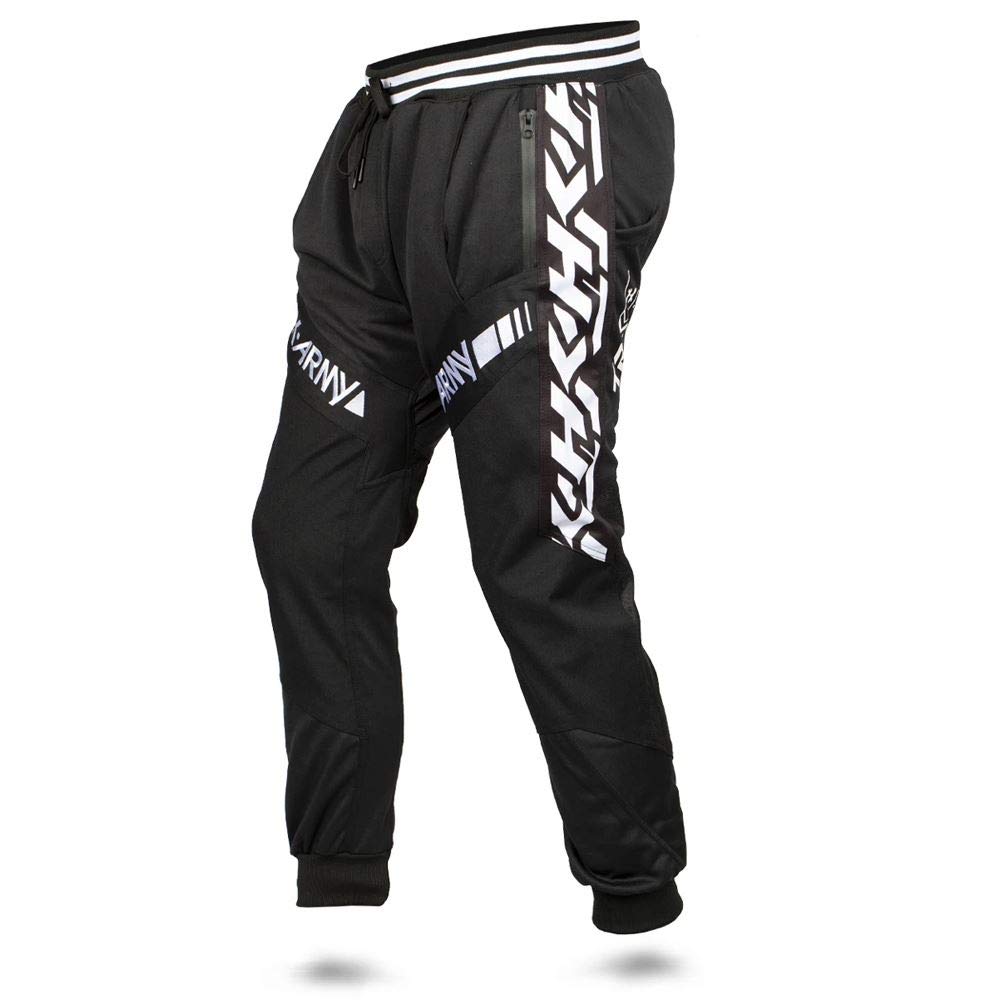 HK Army TRK Jogger Paintball Pants - HK Stripe Black - Small | Lightweight & Durable for Paintball, Airsoft & Tactical Sports | Perfect for Outdoor Games & Training