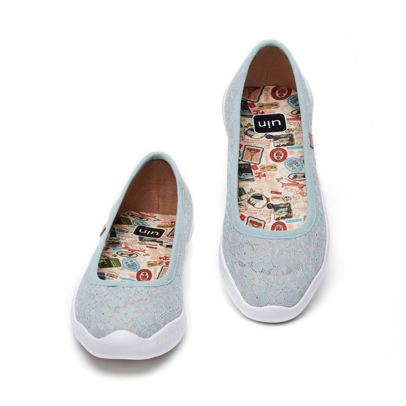 Mintcream Lace Minorca III Women's Flats - Comfortable Elegant Casual Shoes for Work, Dating & Daily Wear