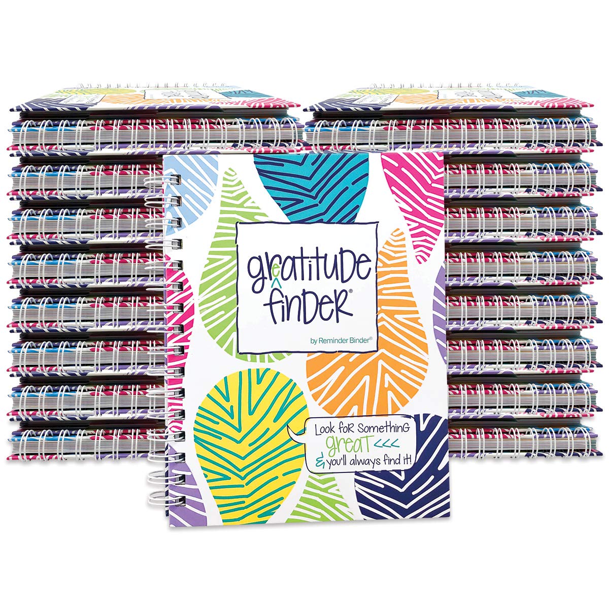 Bulk Gratitude Journals for Women, Teens & Girls - Case of 33 Non-Dated 52-Week Daily Gratitude Notebooks with 165 Hand-Illustrated Stickers | Perfect for Self-Care, Mindfulness Practice & Personal Growth | Great for Therapy, Journaling & Gift Giving
