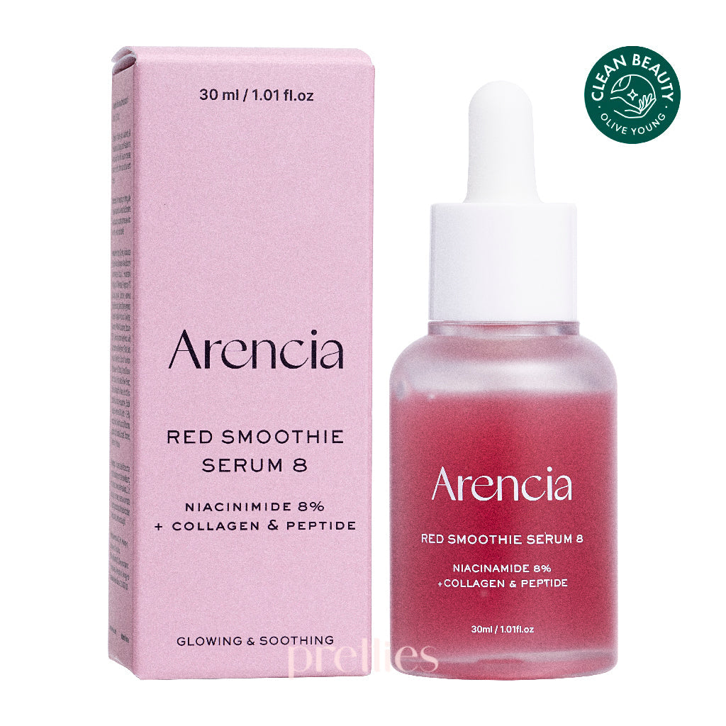 Arencia Fresh Red Smoothie Serum - 30ml Hydrating & Brightening Facial Serum for Glowing Skin | Perfect for Morning Skincare Routine & Anti-Aging Care