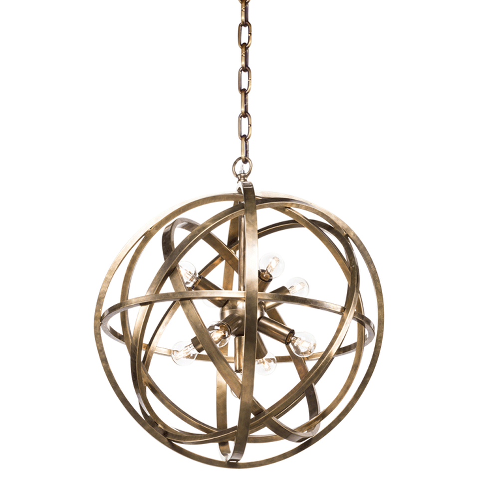Halo Nest Pendant Light Small Brass - Modern Minimalist Ceiling Fixture for Dining Room, Bedroom, Kitchen & Living Room Lighting