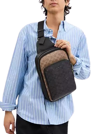 Coach Ethan Pack In Blocked Signature Canvas Crossbody Bag - Stylish & Durable Designer Handbag for Women, Perfect for Work, Travel & Everyday Use