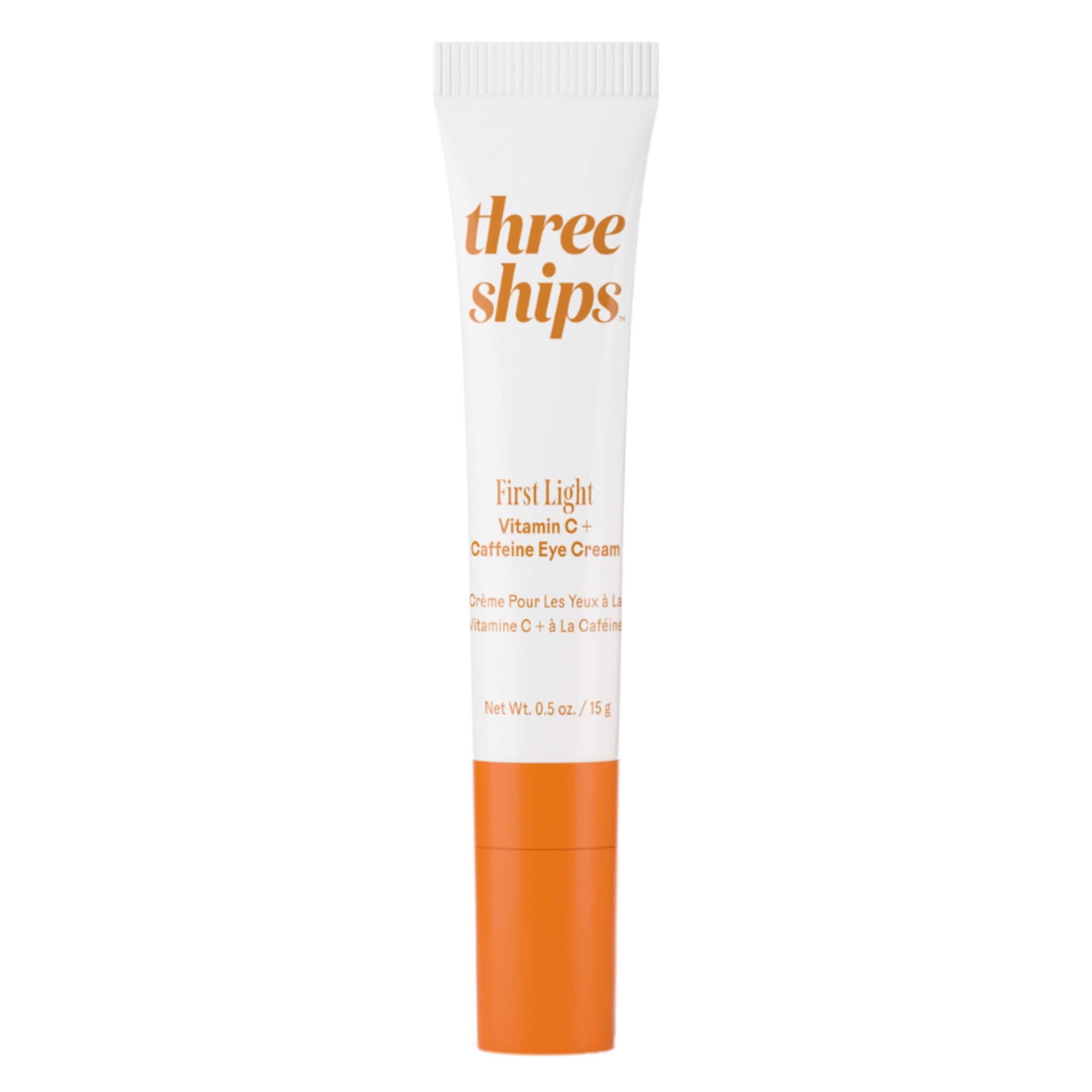 First Light Vitamin C + Caffeine Eye Cream for Dark Circles & Puffiness - Brightening & Depuffing Eye Treatment for Morning & Night Use