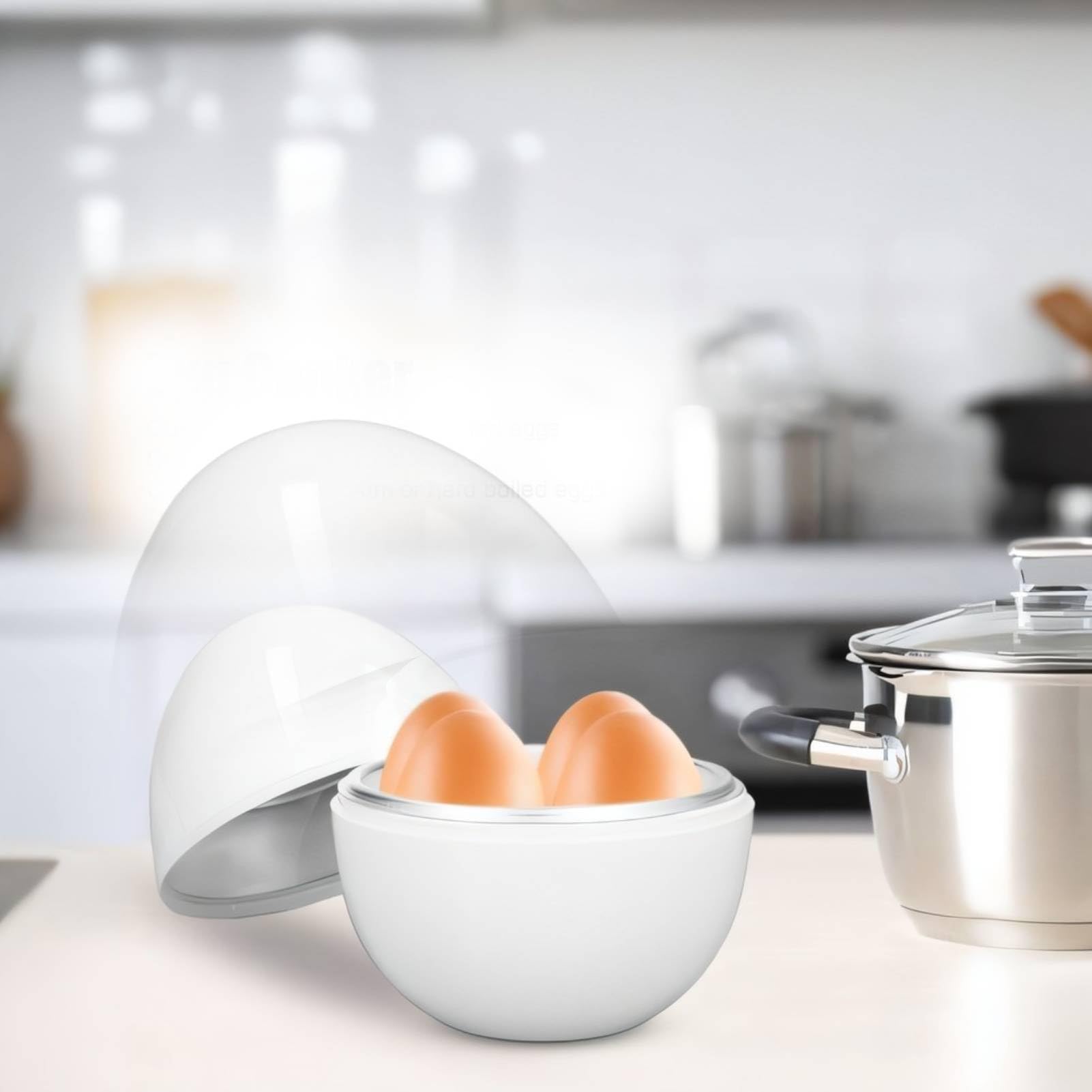 Microwave Egg Cooker and Boiler - Quick Hard Boiled Egg Maker for Kitchen | Perfect for Breakfast, Meal Prep & Healthy Snacks