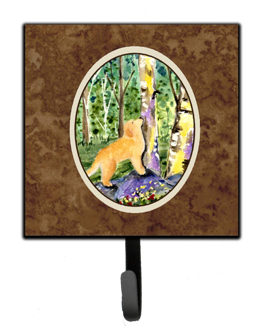 Golden Retriever Wall Hook Organizer - Sturdy Key Holder, Leash Hanger & Coat Rack for Entryway, Kitchen, Bathroom - Perfect for Hanging Keys, Towels, Aprons, Dog Leashes & More | Caroline's Treasures SS8887SH4