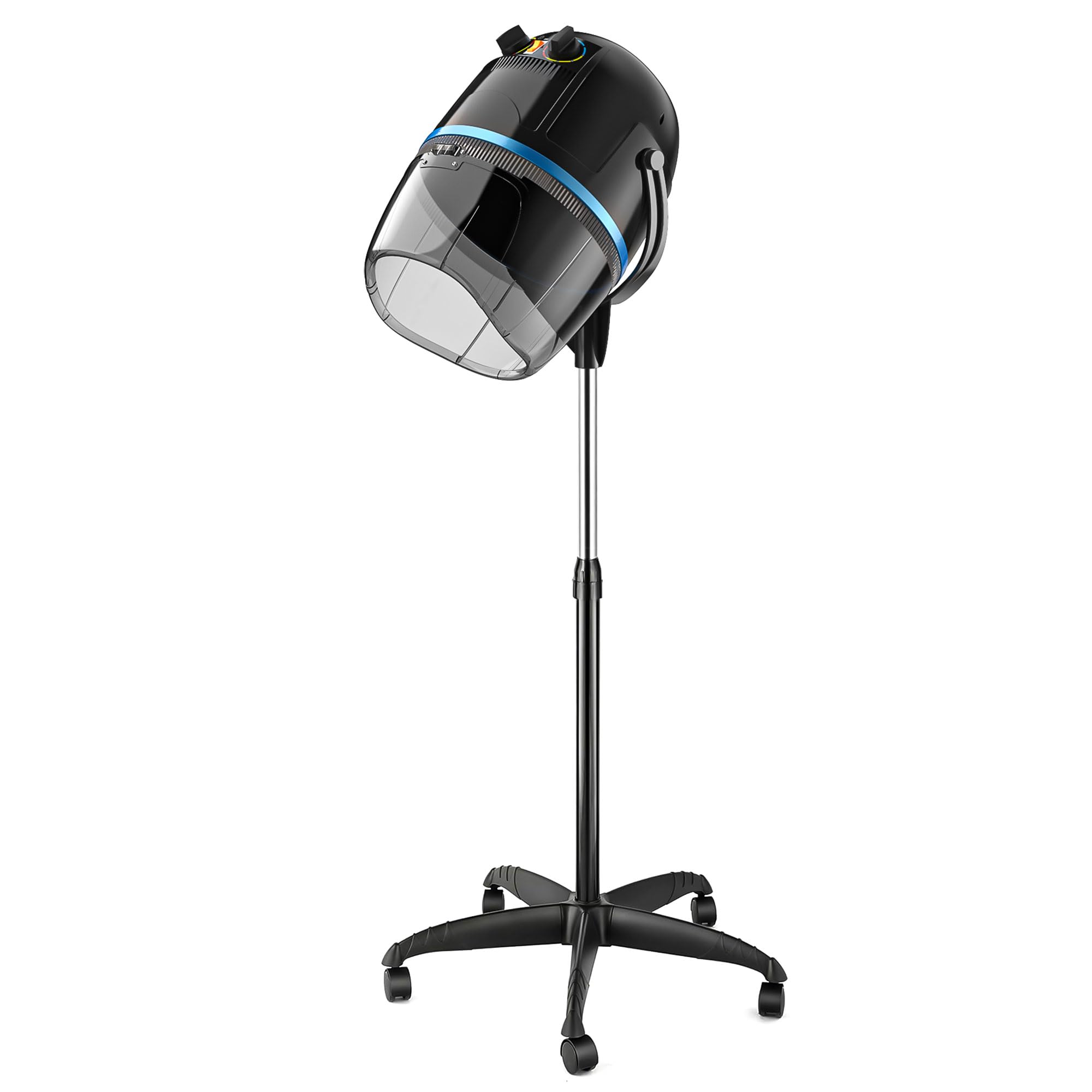 Professional Adjustable Hooded Floor Hair Dryer with Timer & Wheels - Nova Microdermabrasion Salon Equipment for Home & Spa Use | Perfect for Hair Styling, Treatments & Salon Services