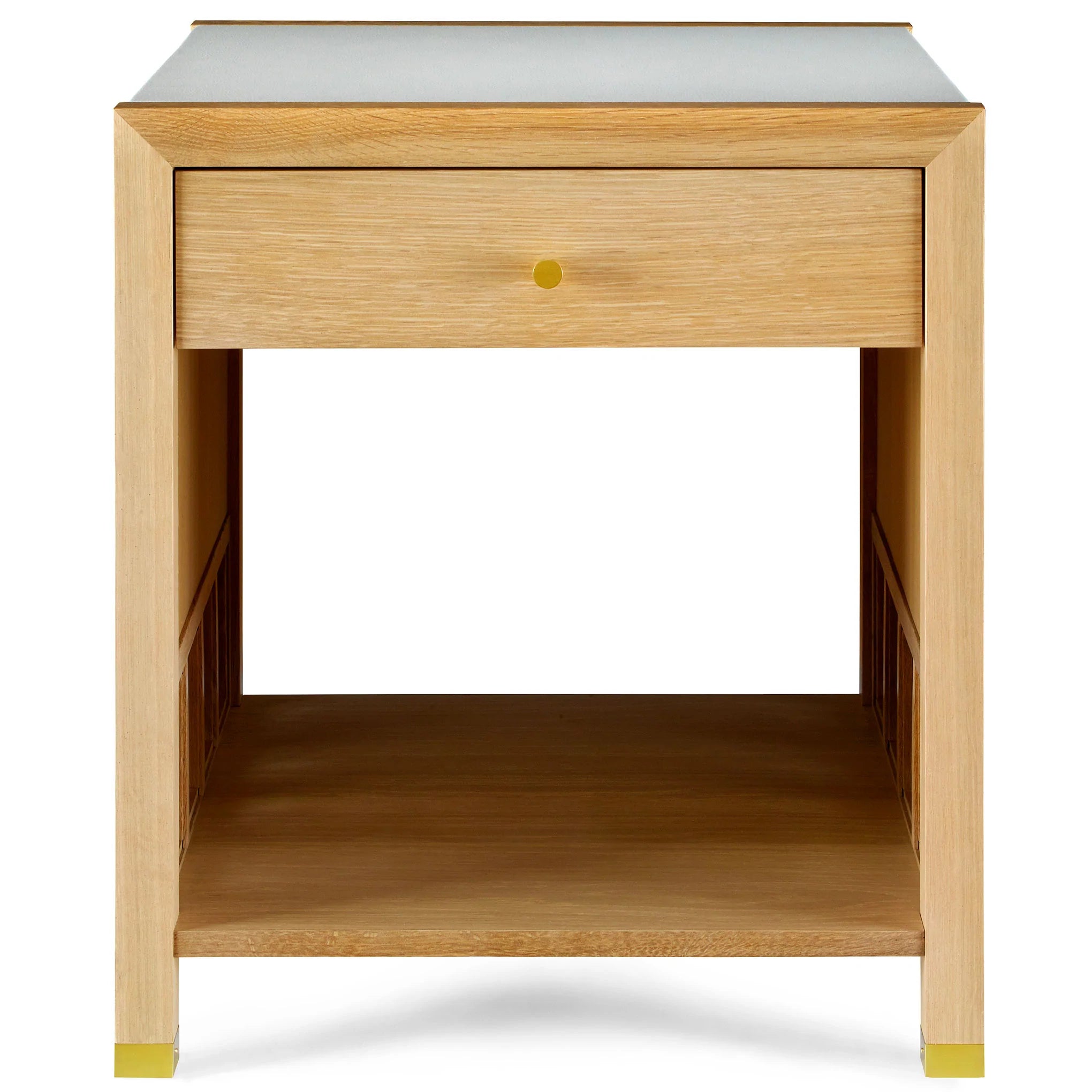 Surrey Hills Trellis End Table - Elegant Side Table for Living Room, Bedroom, or Patio - Perfect for Home Decor & Small Space Furniture