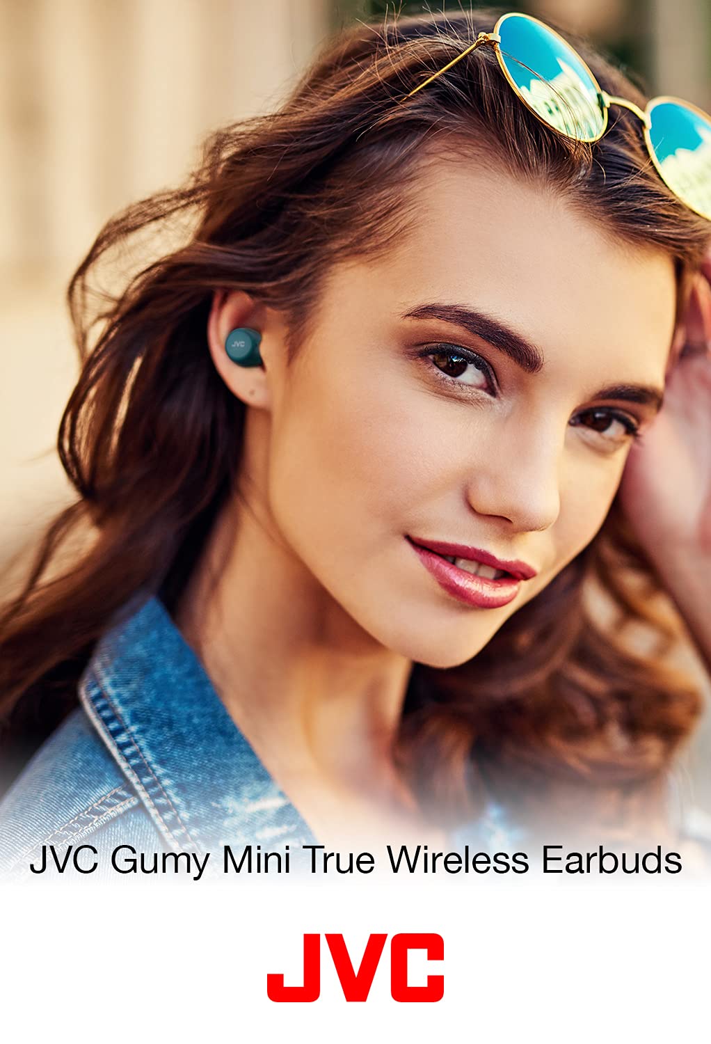 JVC HA-A5T Gumy Mini True Wireless Earbuds with Built-in Mic - White | Bluetooth Earbuds for Running, Gym, Workout & Commuting | Sweatproof & Lightweight Design