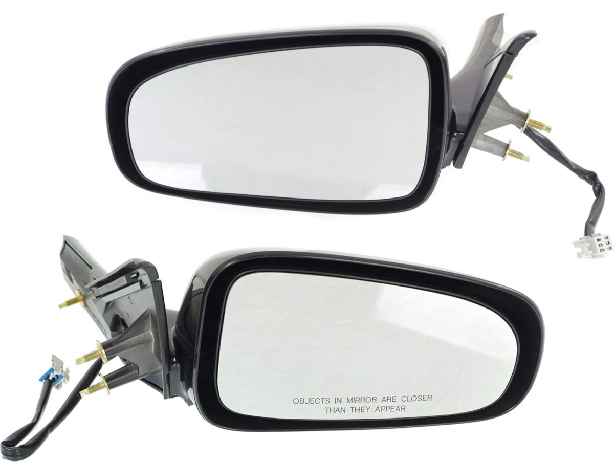 Kool Vue Power Heated Side Mirrors for 2000-2005 Chevrolet Impala - Driver & Passenger Side, Paintable - Defrosting & Fog Prevention for Safe Winter Driving