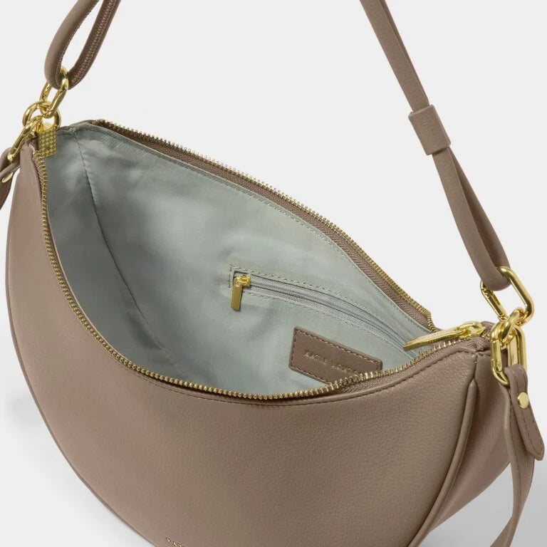 Katie Loxton Asha Sling Bag in Mocha - Stylish Crossbody Purse for Women | Perfect for Work, Travel & Everyday Use