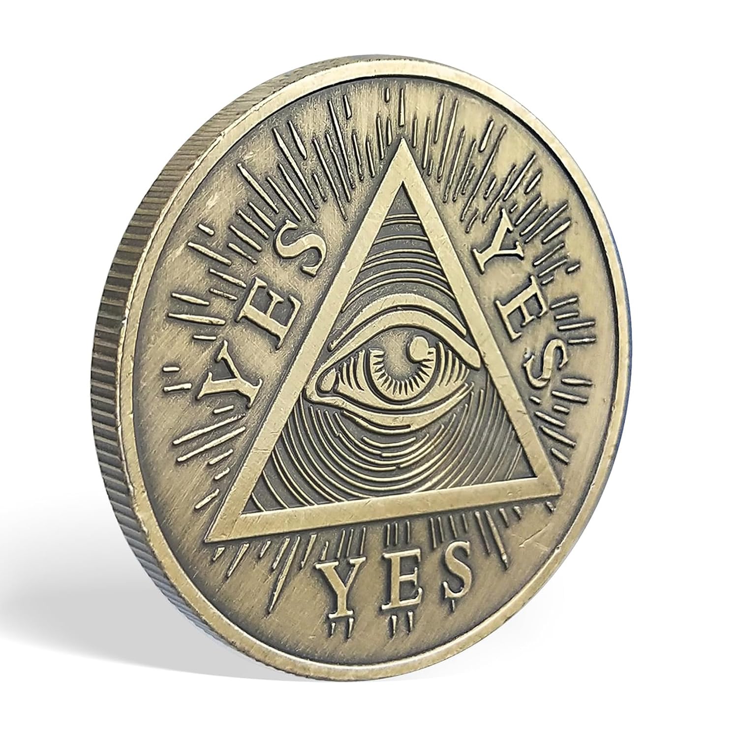 Yes No Decision Maker Coin - Flip for Answers, Fun Challenge & Divination Tool - Perfect for Games, Parties, and Decision Making
