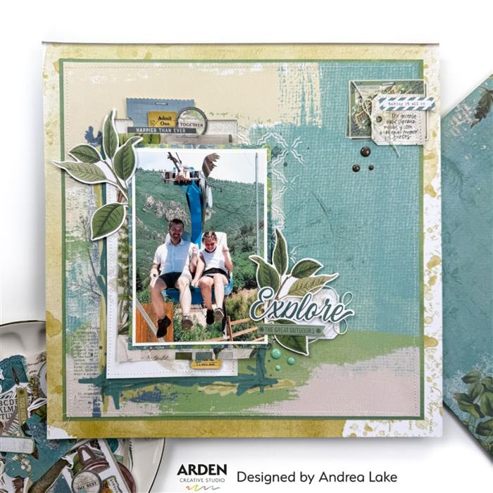 Arden Creative Studio Hidden Creek Decoupage Paper - Premium Scrapbooking Paper for DIY Crafts, Card Making, and Home Decor - Perfect for Scrapbook Albums, Gift Wrapping, and Decoupage Projects