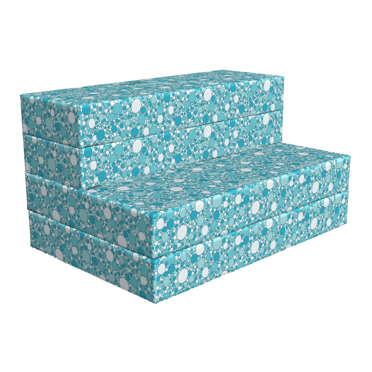 Ambesonne Abstract Foldable Mattress - Modern Bubbles Pattern Twin Size 74.8