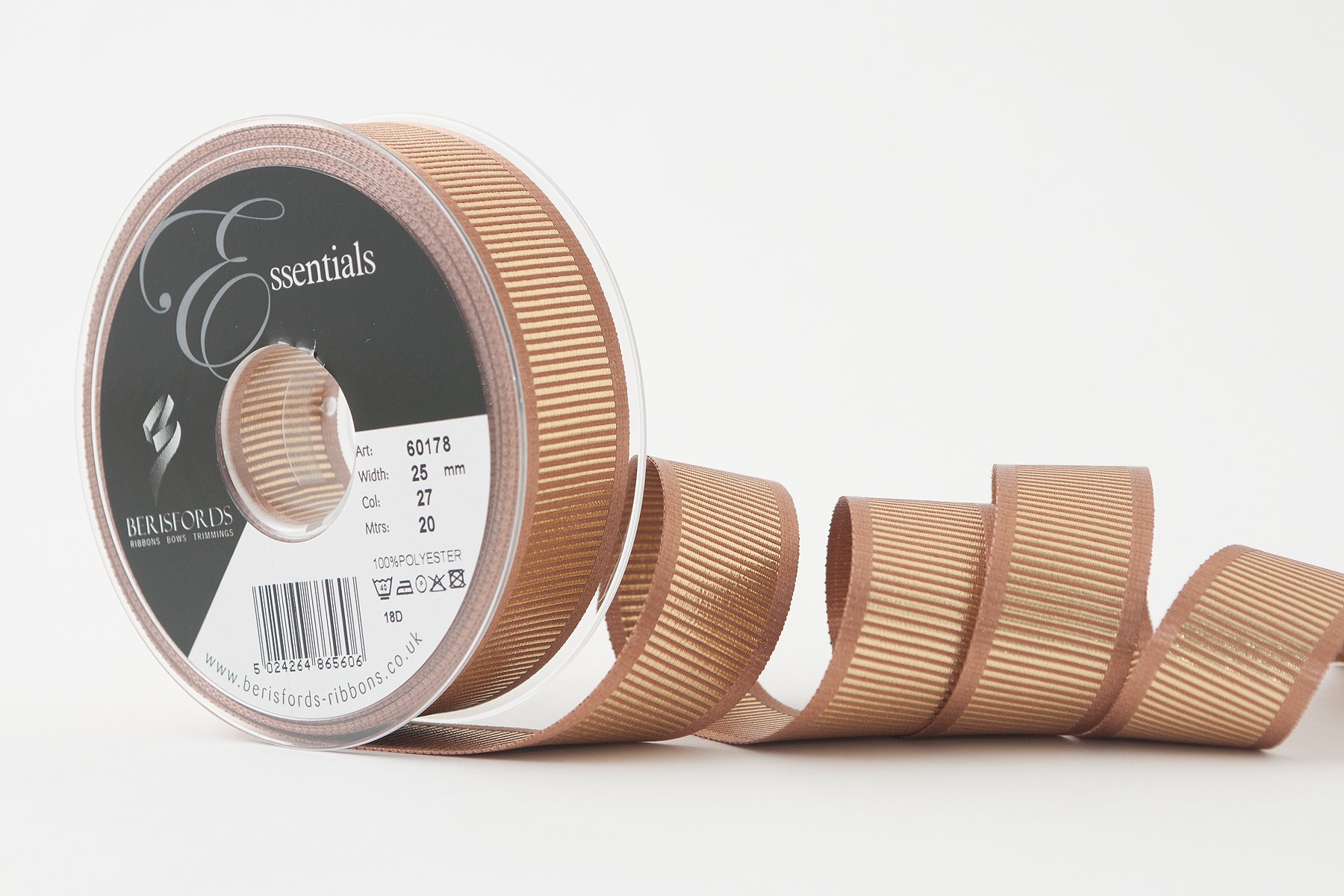 Premium 25mm Copper Ribbon for DIY Crafts, Gift Wrapping & Home Decor - High-Quality Decorative Ribbon for Scrapbooking, Wedding Bands & Art Projects
