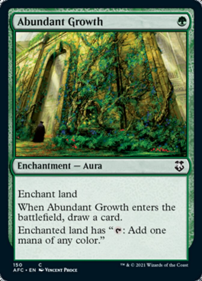 Abundant Growth - Dungeons & Dragons Adventures in the Forgotten Realms Commander Deck | MTG Magic The Gathering Card Game Expansion | Perfect for D&D Fans & Commander Format Players