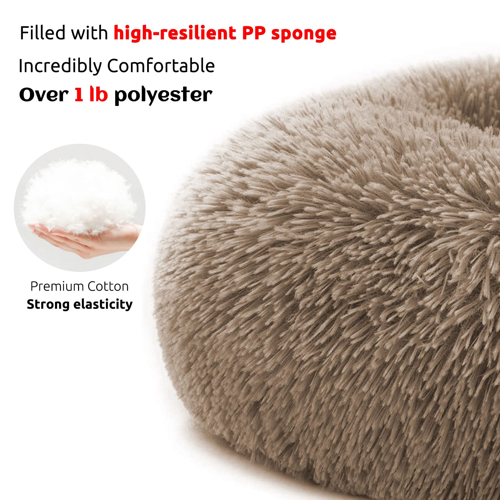 HACHIKITTY Calming Pet Sofa Bed Mat - Washable Plush Dog & Cat Couch Cover, Non-Slip Furniture Protector, Fluffy Pet Bed for Small to Medium Pets (30