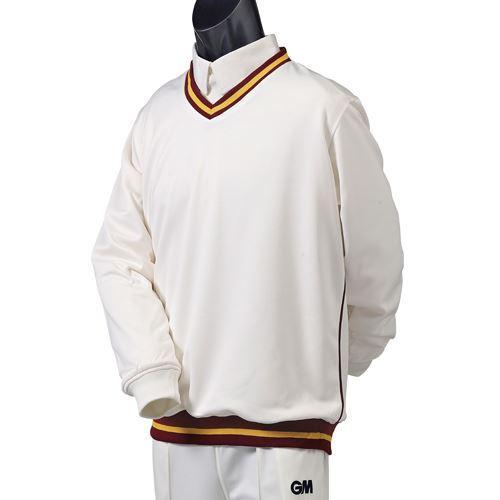 Gunn & Moore Teknik Trimmed Junior Cricket Sweater - Lightweight & Breathable for Youth Cricket Practice & Matches