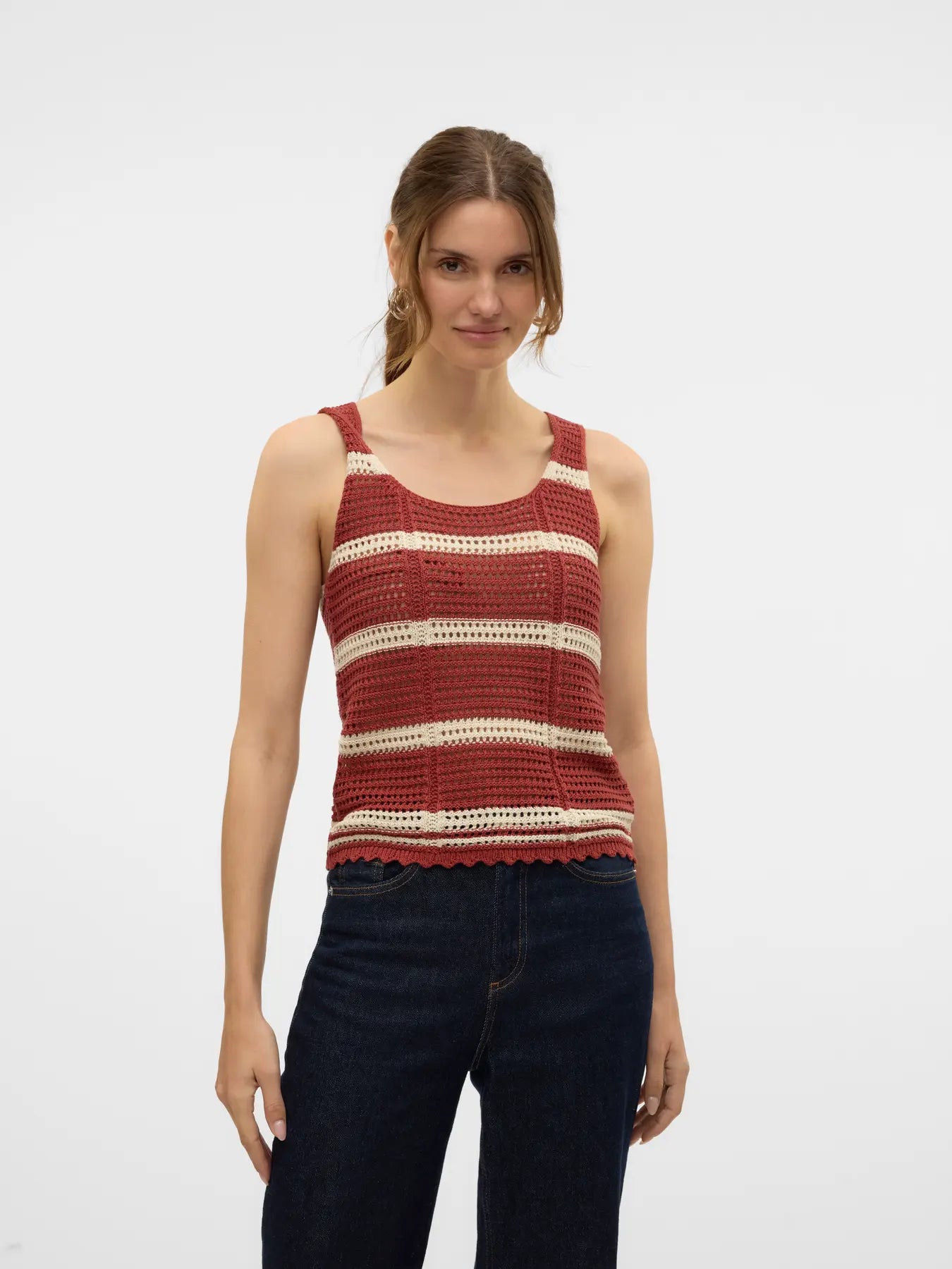 Vero Moda Sardinia Knit Top Women's Casual Long Sleeve T-Shirt for Fall & Winter | Stylish Comfort Wear for Office, Date Night & Everyday Outfits