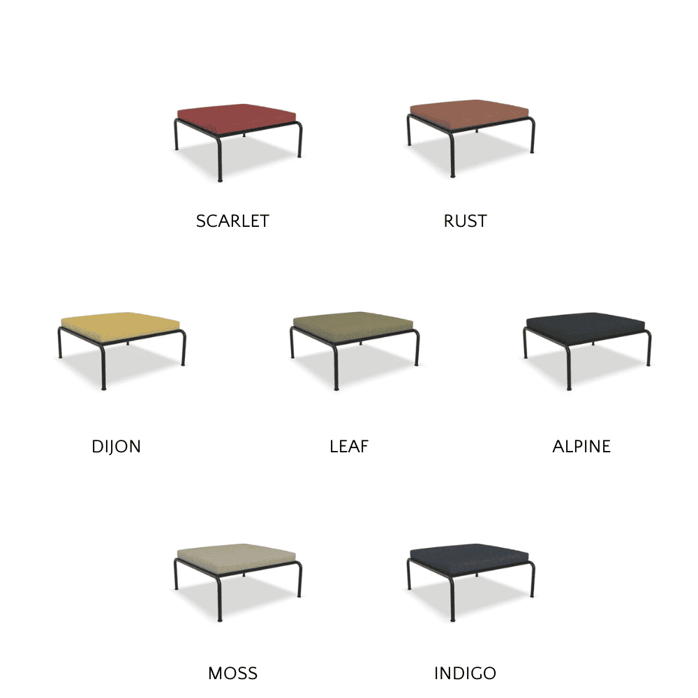 AVON Outdoor Ottoman - Waterproof Patio Furniture, Foldable Storage Bench for Garden, Deck, and Poolside - Perfect for Relaxing & Extra Seating