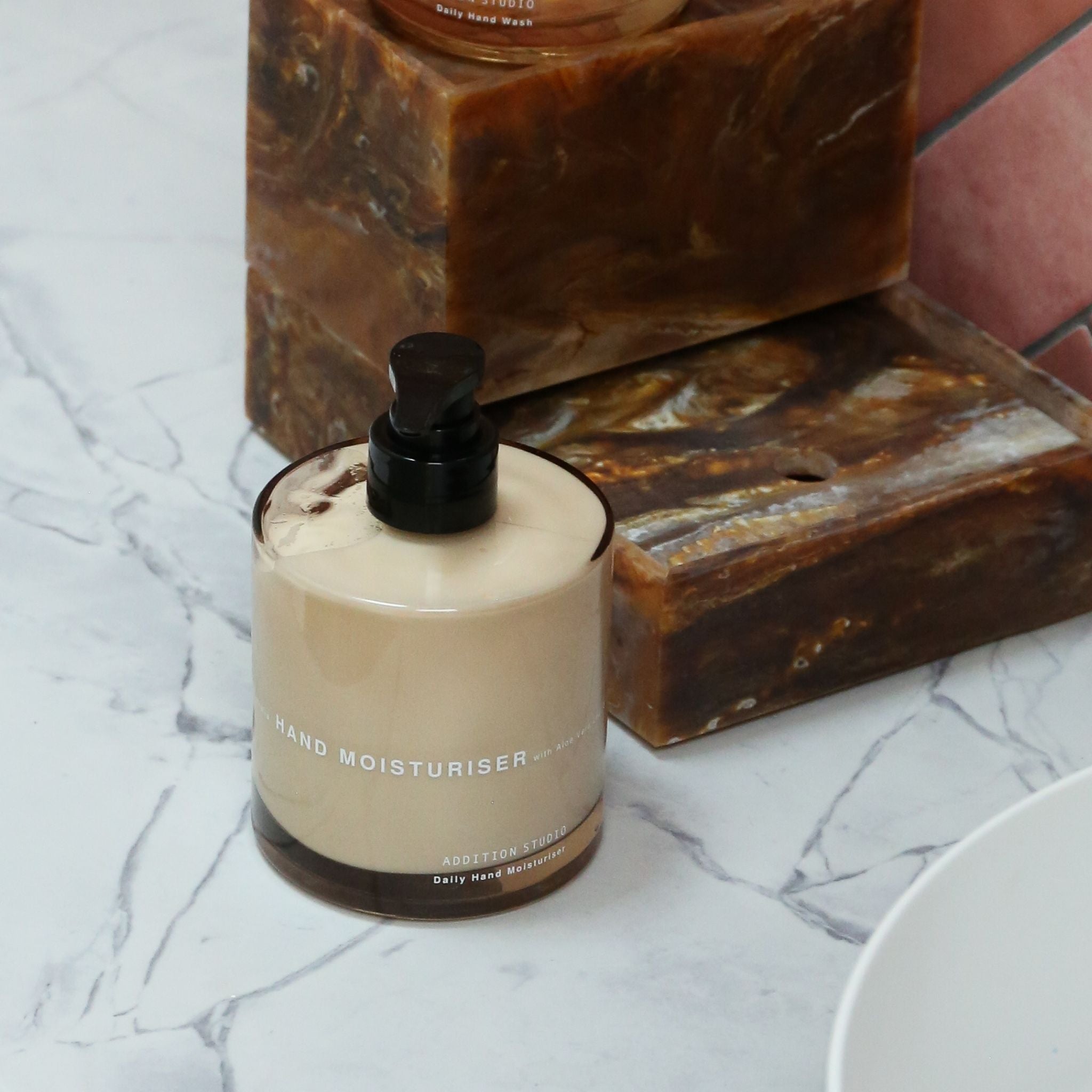 ADDITION STUDIO Hand Moisturizer Cream - 13.2 oz (390ml) - Deep Hydration for Dry Hands - Perfect for Winter Care, Office Use & Travel Skincare