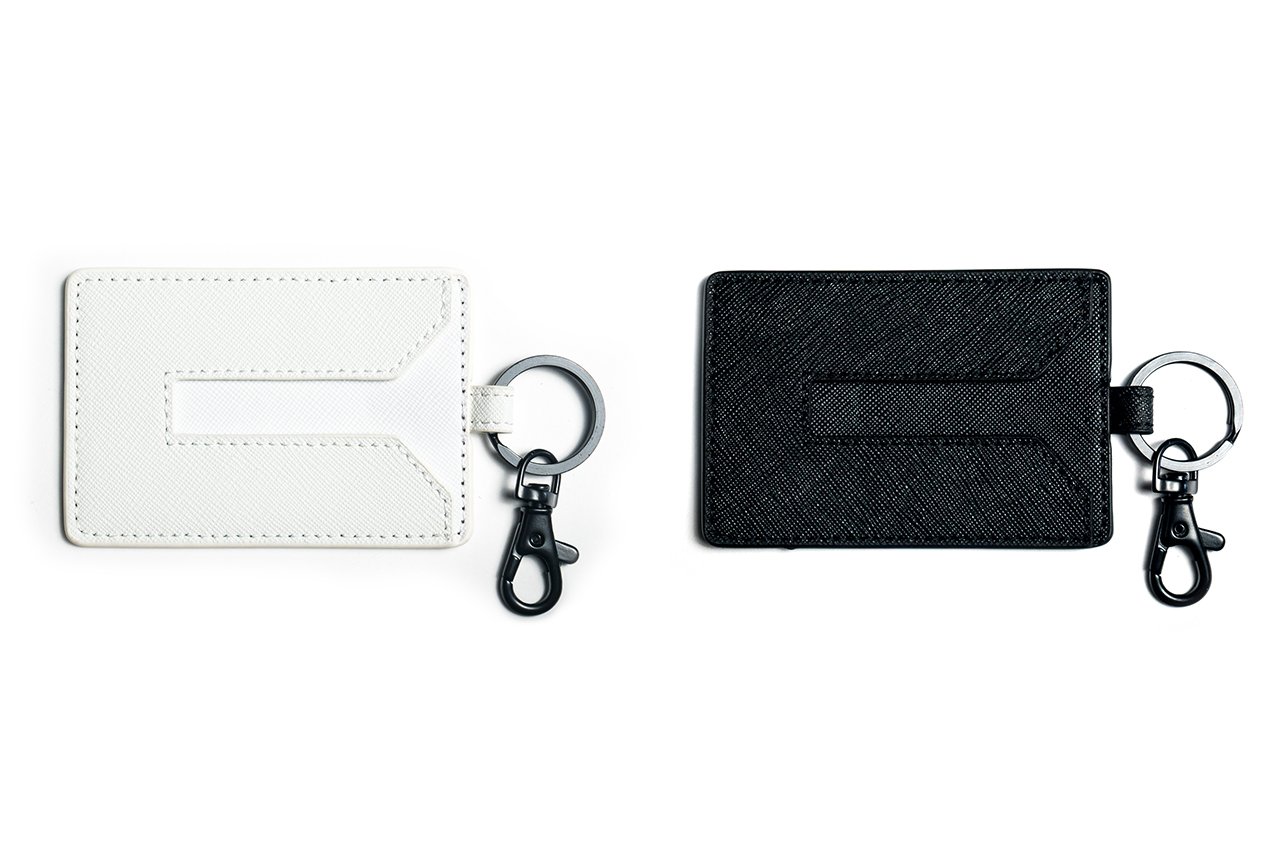 Tesla Key Card Holder Set of 2 - Compatible with Model 3/Y/S/X (White & Black) - Premium Valet Accessory for Tesla Owners | Perfect for Parking, Car Sharing & Secure Key Storage