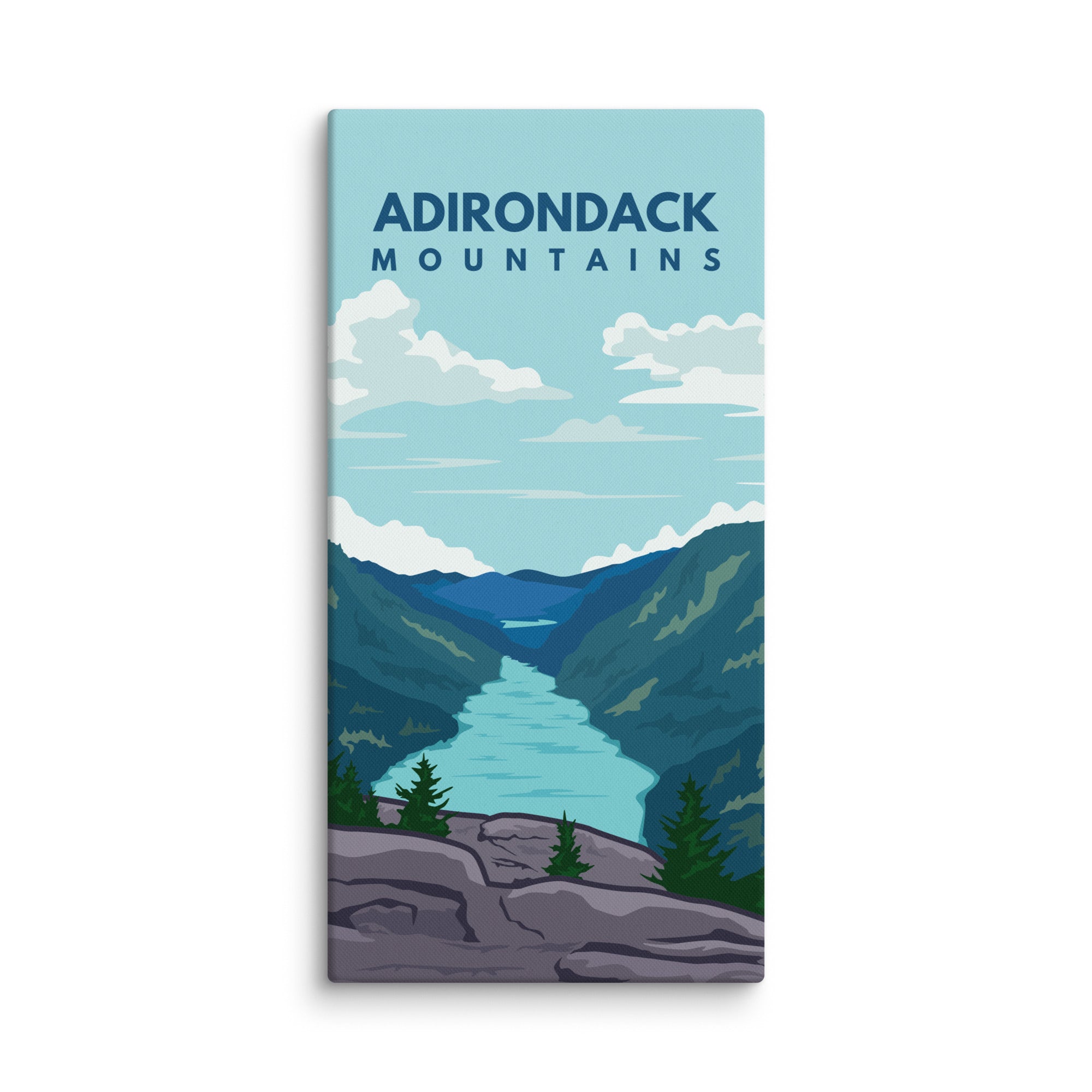 Premium Canvas Wall Art | Stunning Indian Head Viewpoint Landscape Painting for Home & Office Decor