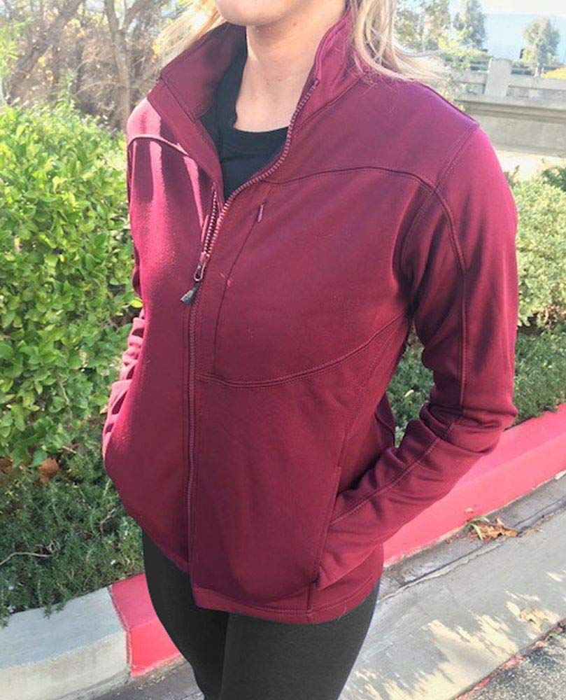 LAPG Women's Fleece Soft Shell Jacket - Anti-Pilling Slim Fit Tactical Jacket for Outdoor Activities, Hiking & Casual Wear