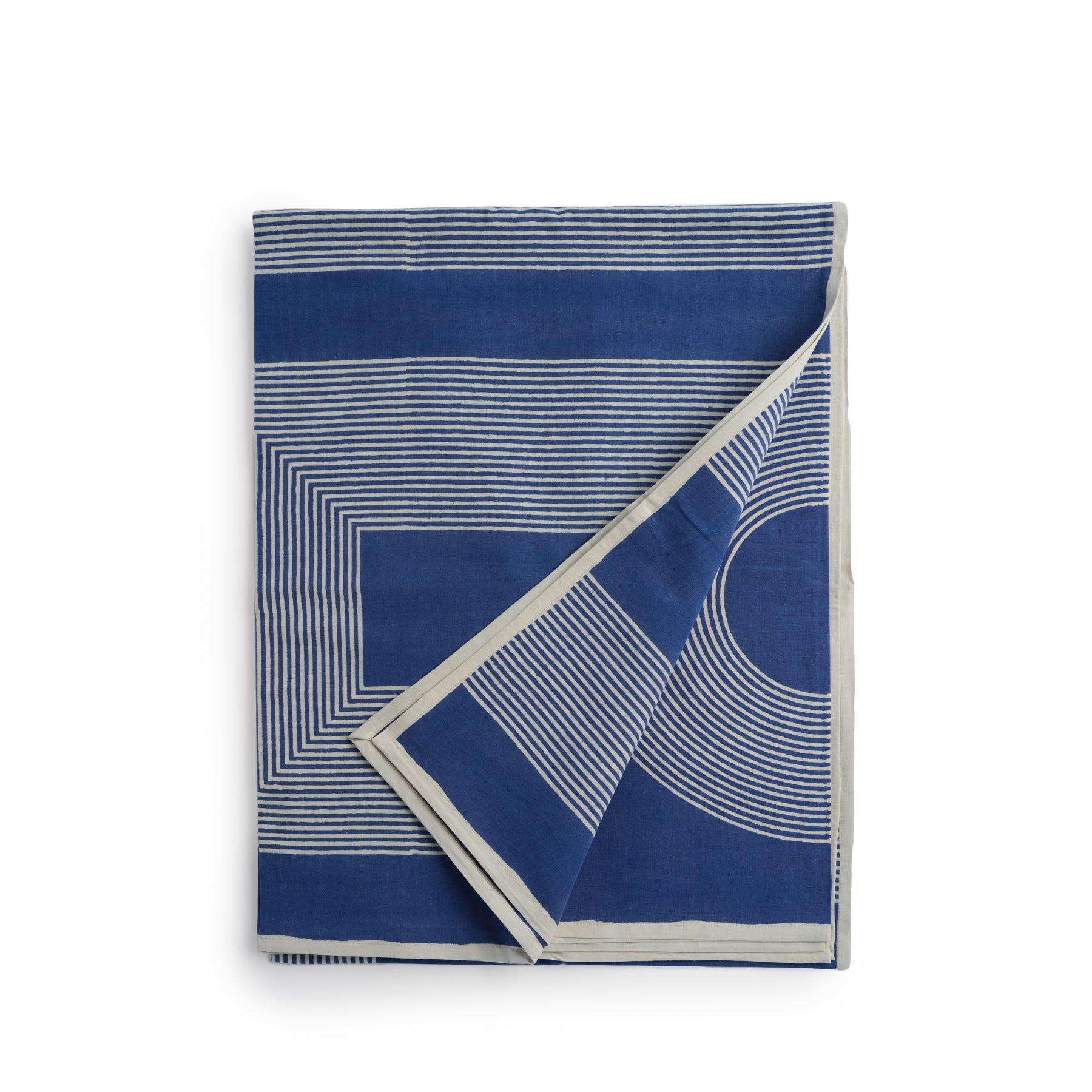 Elegant Cobalt Blue Crane Tablecloth - Premium Wrinkle-Resistant Fabric for Dining Room, Wedding, Party & Special Events