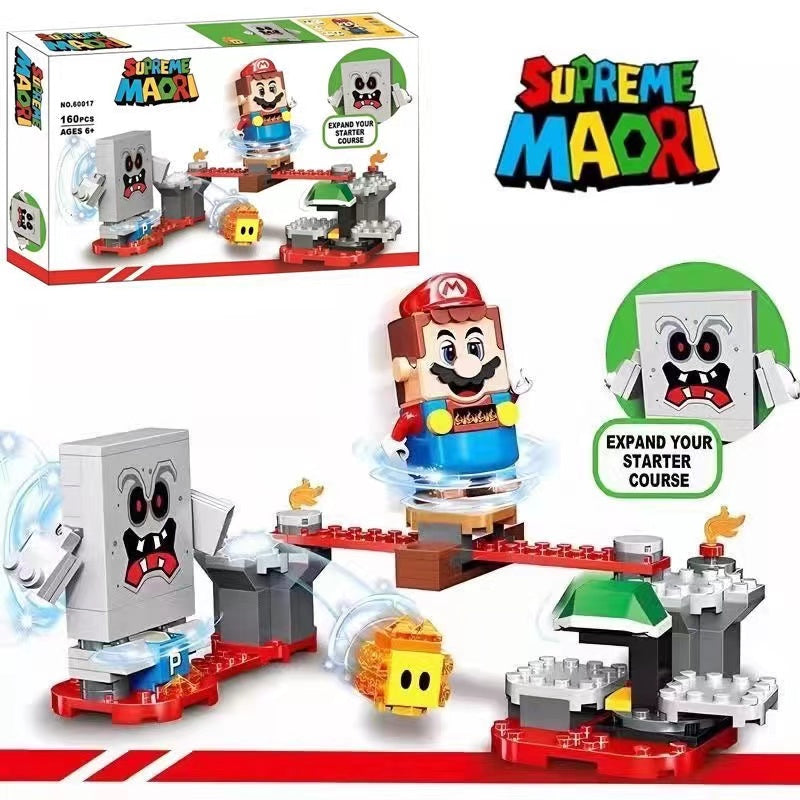 133 pcs Whomp’s Lava Trouble Expansion Set - Super Mario Board Game Accessory for Family Game Night & Kids Party Fun