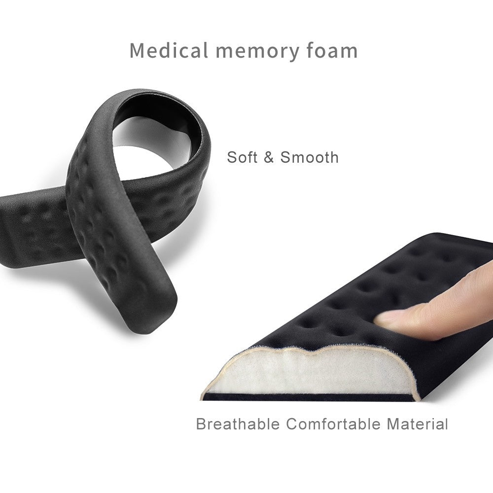 Vaydeer Ergonomic Memory Foam Mouse & Keyboard Wrist Rest - Comfort Support for Gaming, Typing & Office Work - Reduce Wrist Pain & Fatigue for PC, Laptop Users