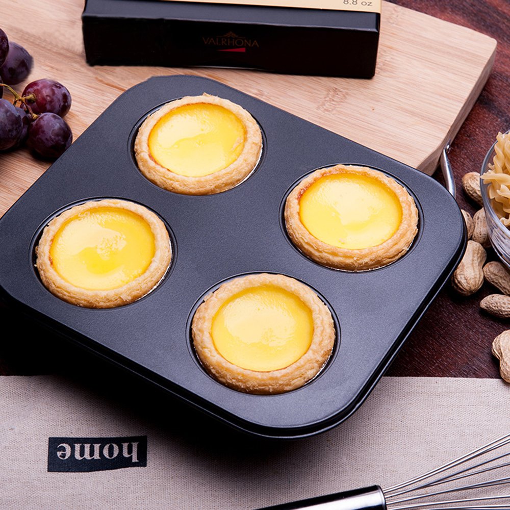 2-Pack Non-Toxic 4-Cup Muffin Pan for Air Fryer & Oven (8.5