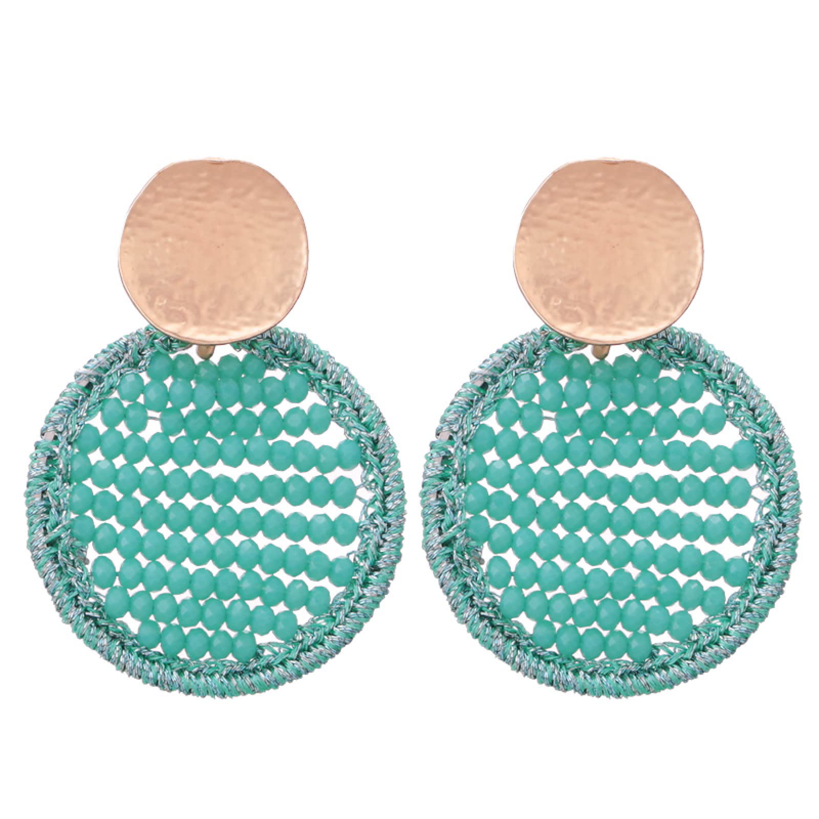 Zirconia Stud Earrings for Women - Handmade Crystal Bead Jewelry | Perfect for Weddings, Parties & Everyday Wear