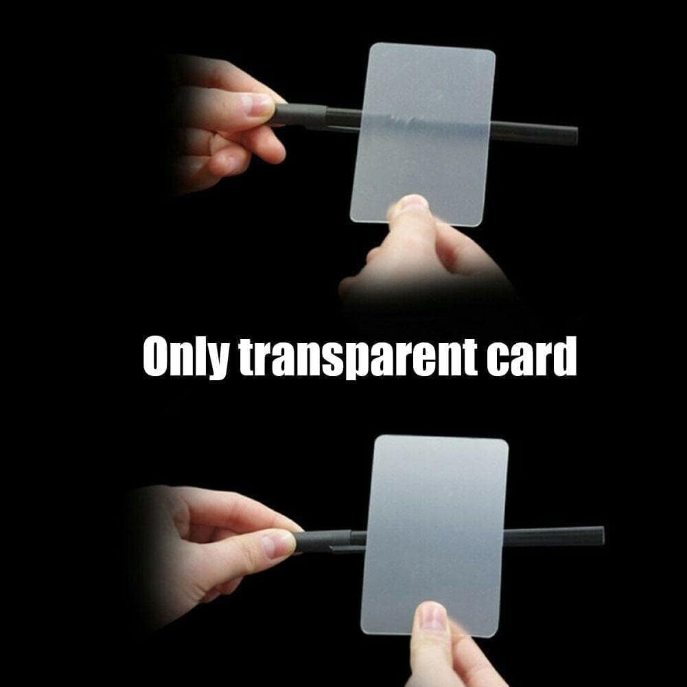 2Pcs Magic Lens Cards - Close-Up Magic Props & Card Perspective Distortion Tricks | Professional Magician Accessories & Gimmick Cards | Perfect for Street Magic, Party Tricks, and Illusion Performances