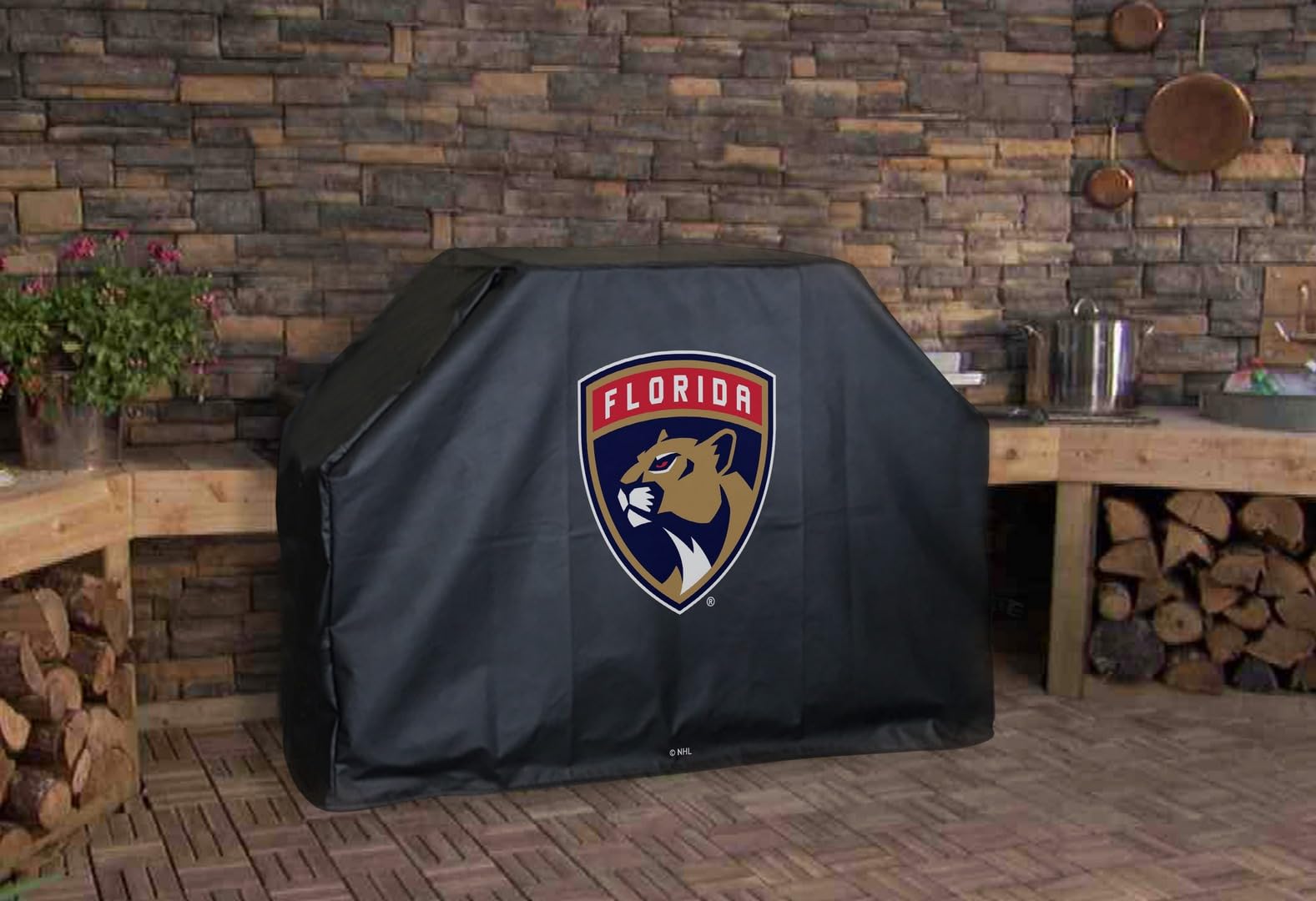 Holland Bar Stool Co. Anaheim Ducks NHL Team Logo Waterproof BBQ Grill Cover - Heavy Duty Outdoor Cooking Protection for Gas & Charcoal Grills, Patio & Backyard Use