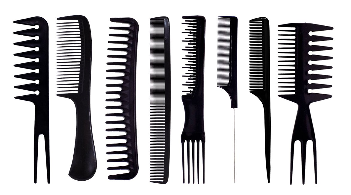 Professional Hair Cutting Combs for Men & Women - Black Salon Accessories (30g, Pack of 1) | Perfect for Home Haircuts, Styling & Barber Shops