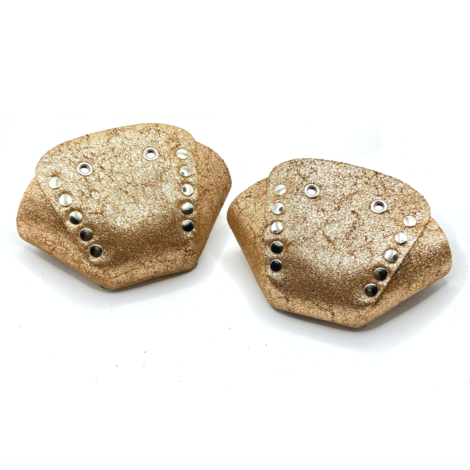 Glitter Copper Orange Toe Caps for Ballet Pointe Shoes – Perfect for Dance Performances & Practice