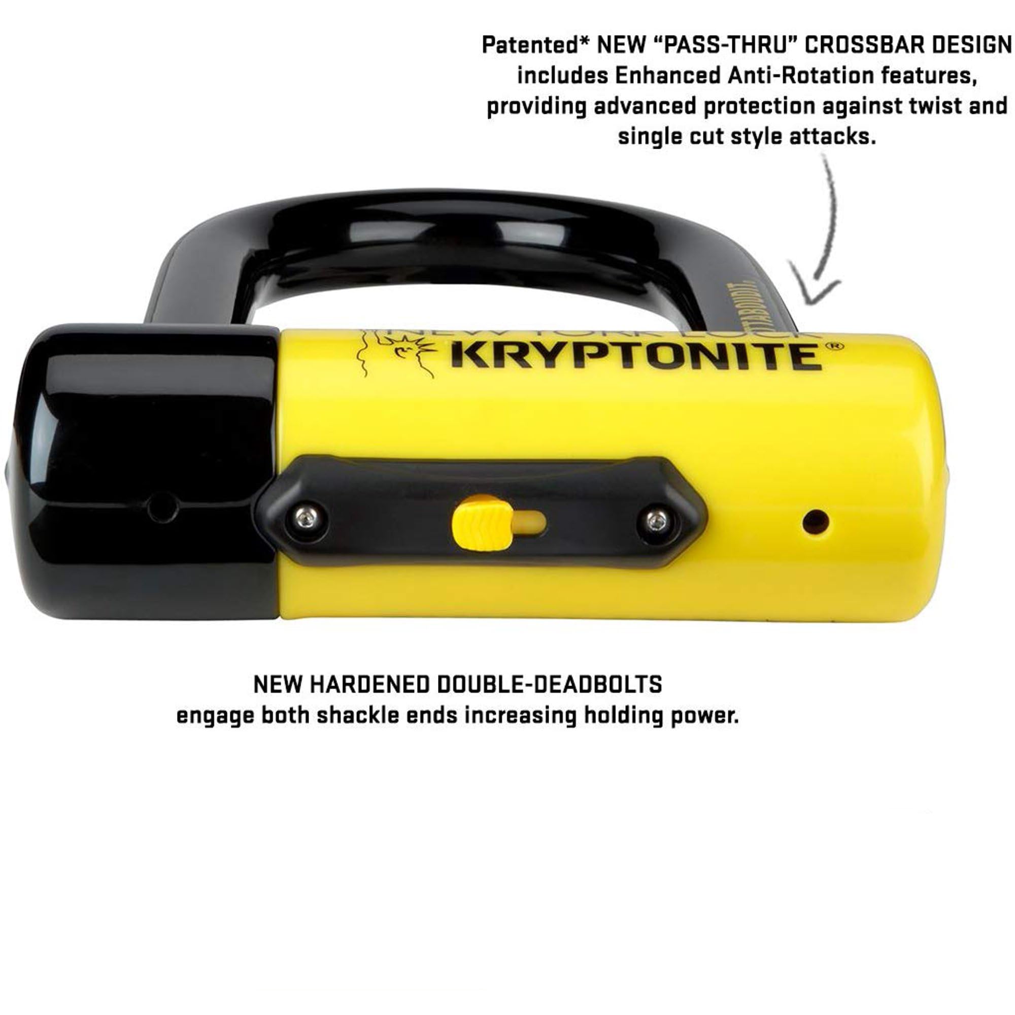 Kryptonite New-U New York Fahgettaboudit Mini Heavy Duty Bicycle U Lock - Ultimate Bike Security for Urban Commuting & Theft Protection