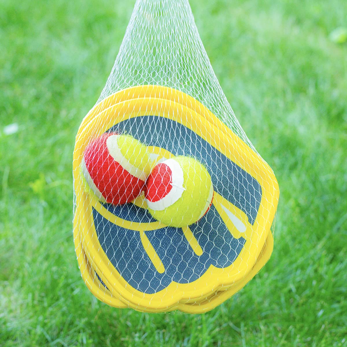 Supreme Catch Ball Game Set - 4 Paddles, 2 Balls & Storage Bag - Outdoor & Beach Toss and Catch Activity - Perfect Gift for Family Fun, Backyard Games, and Picnic Entertainment
