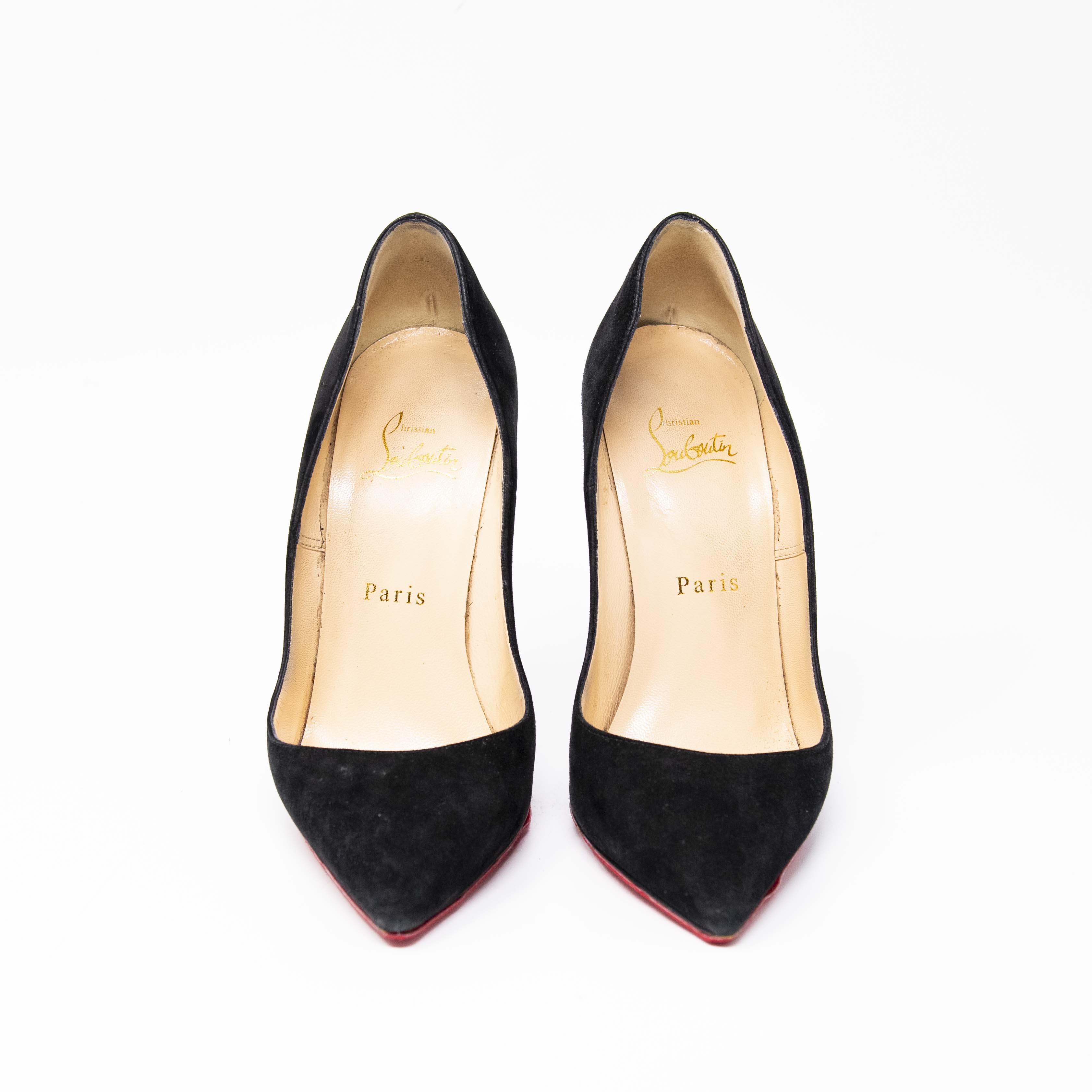 Christian Louboutin Black So Kate 120mm Patent Leather Pumps Size 37 - Elegant Pointed Toe High Heels for Women, Perfect for Evening Parties, Weddings & Special Occasions