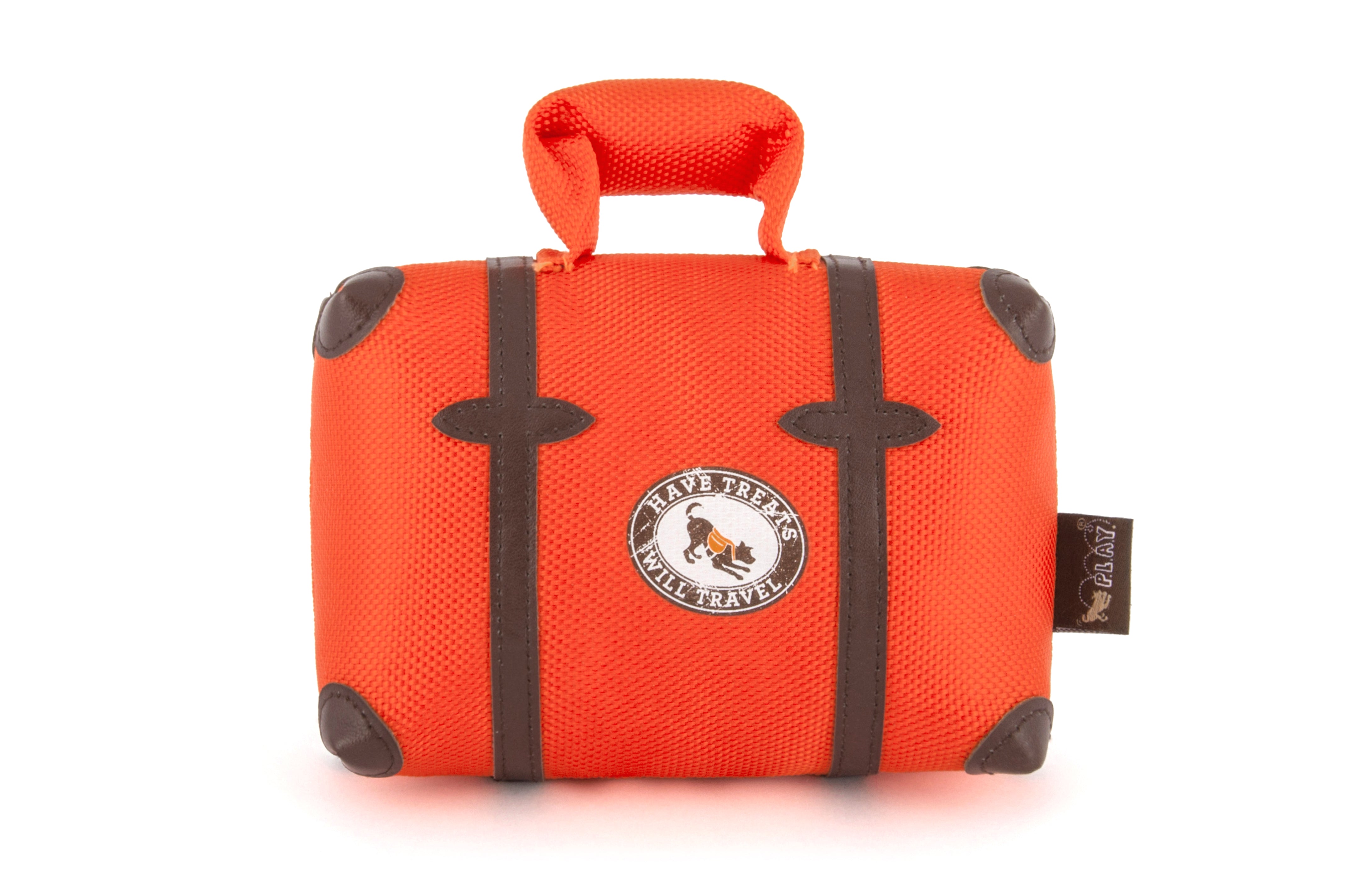 Globetrotter Plush Dog Toy - La Maleta Travel-Themed Chew Toy for Dogs | Pet P.L.A.Y. | Perfect for Travel, Playtime & Cuddling