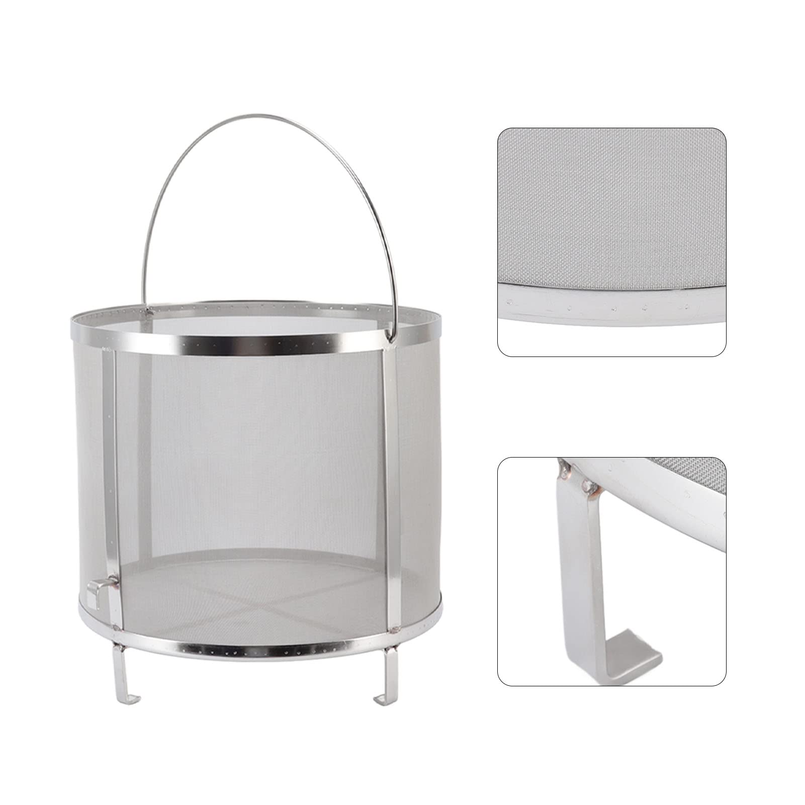 Stainless Steel Hop Spider Filter with Stand - Home Brewing Beer Hop Strainer for Kettle | Perfect for Craft Beer, IPA, and Homebrew Beer Making