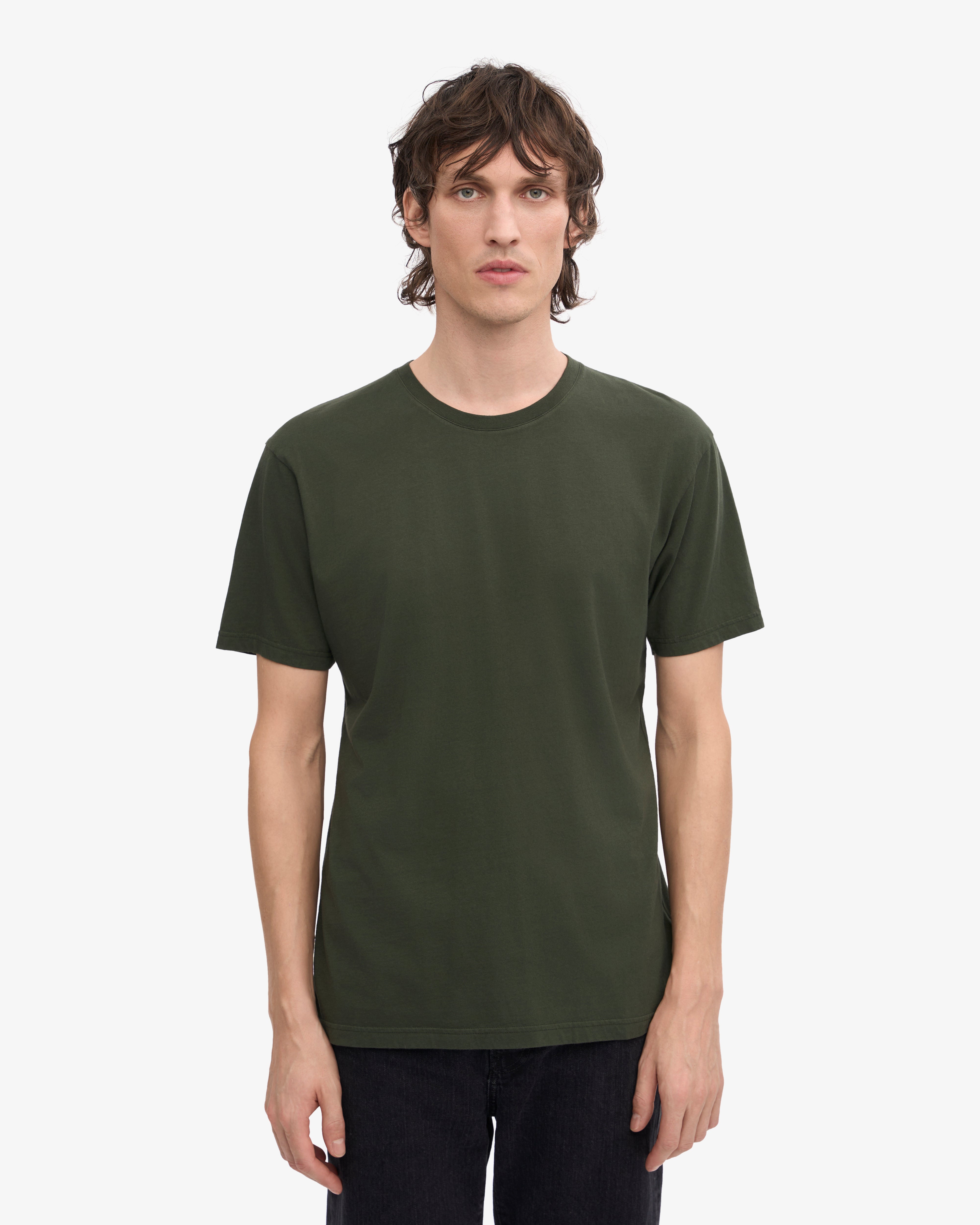 Classic Organic Cotton T-Shirt - Hunter Green | Eco-Friendly & Comfortable for Everyday Wear | Perfect for Casual Outfits, Workouts & Relaxing at Home