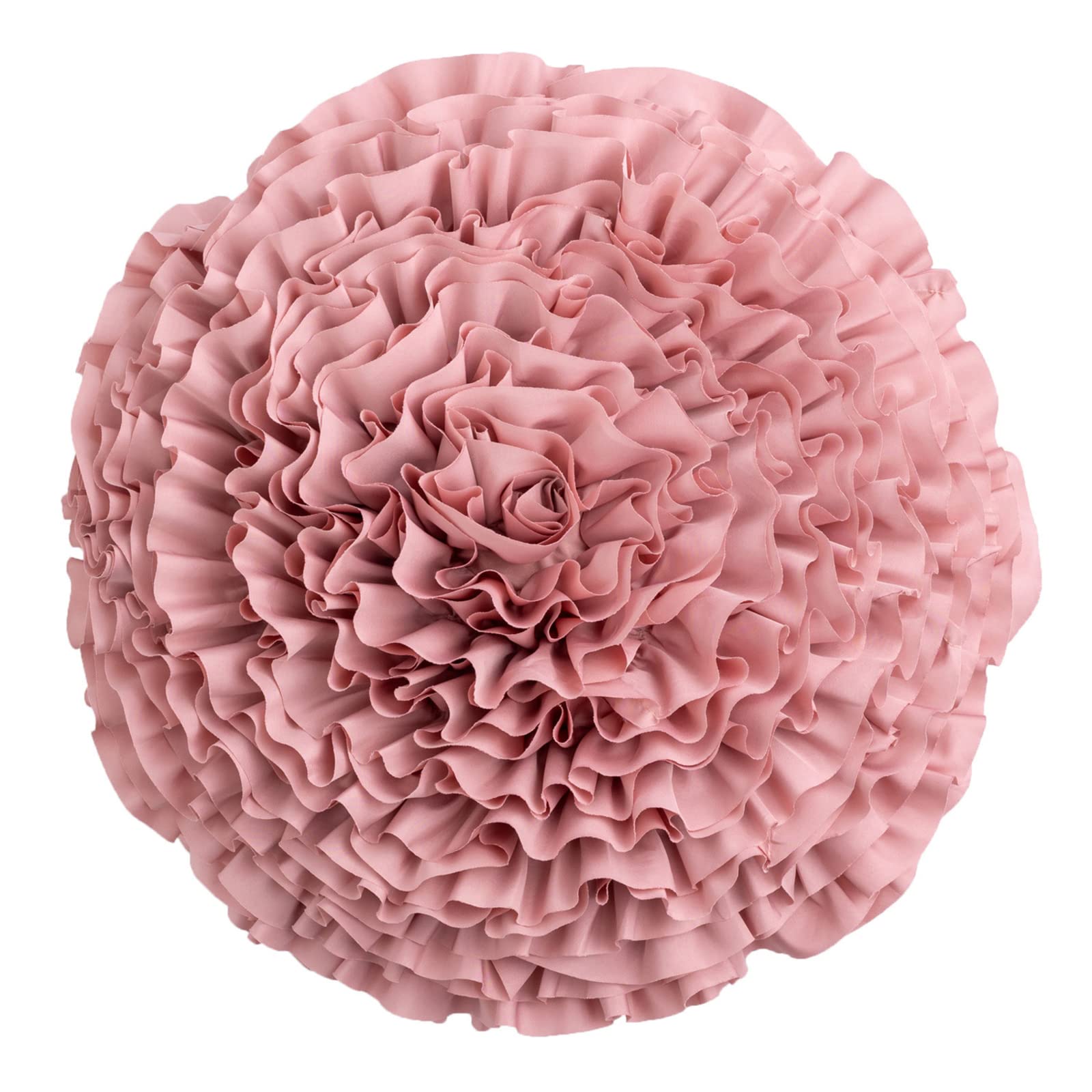 Handmade 3D Flower Shaped Decorative Throw Pillow Covers - Floral Accent Cushion Cases for Sofa, Couch & Bed - Elegant Home Décor in Pink by Hasiobanyu | Perfect for Living Room, Bedroom & Nursery Decor