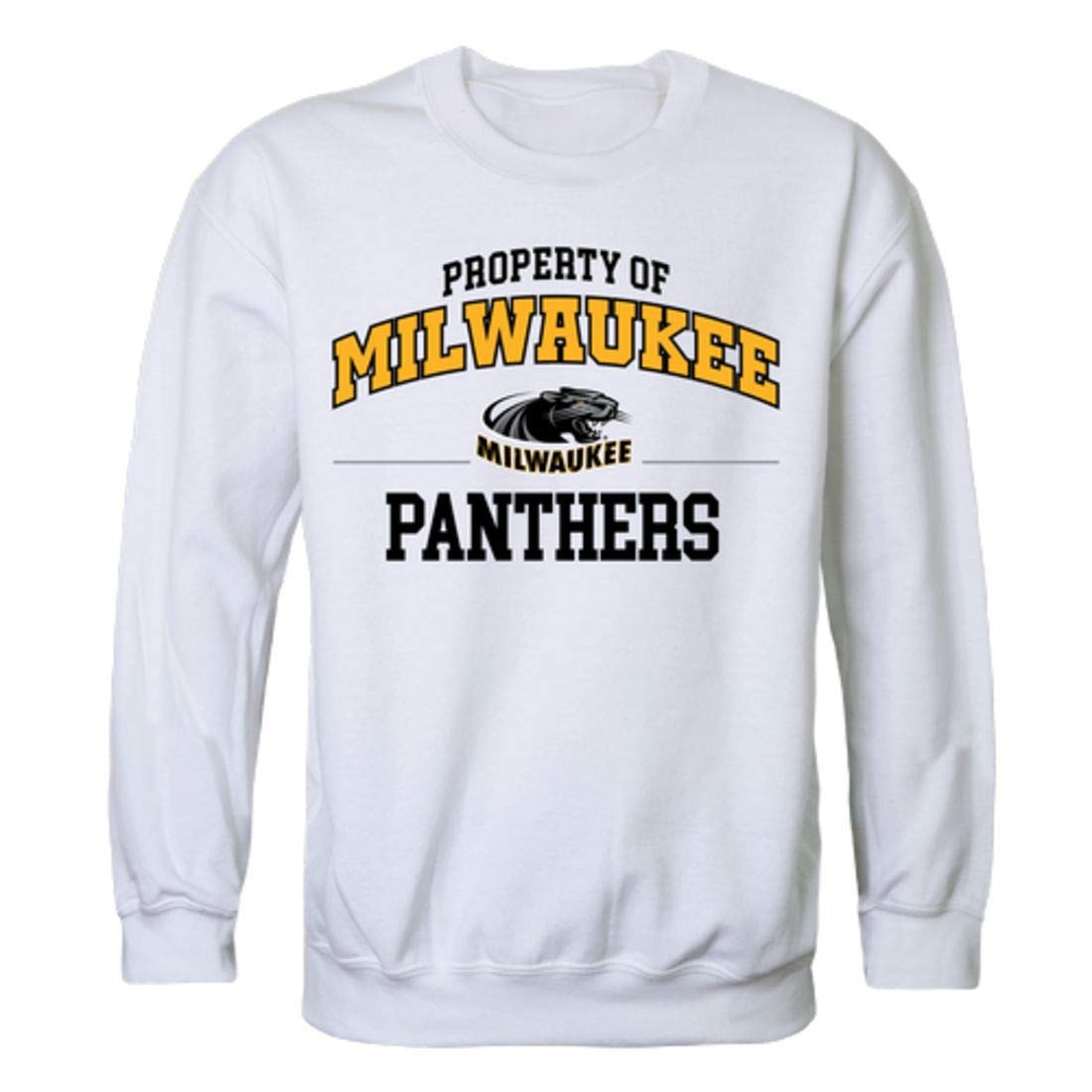 University of Wisconsin Milwaukee Panthers Crewneck Sweatshirt - Official UW-Milwaukee Apparel, Comfortable Pullover Hoodie for Men & Women - Perfect for Game Day, School Spirit & Casual Wear (White)