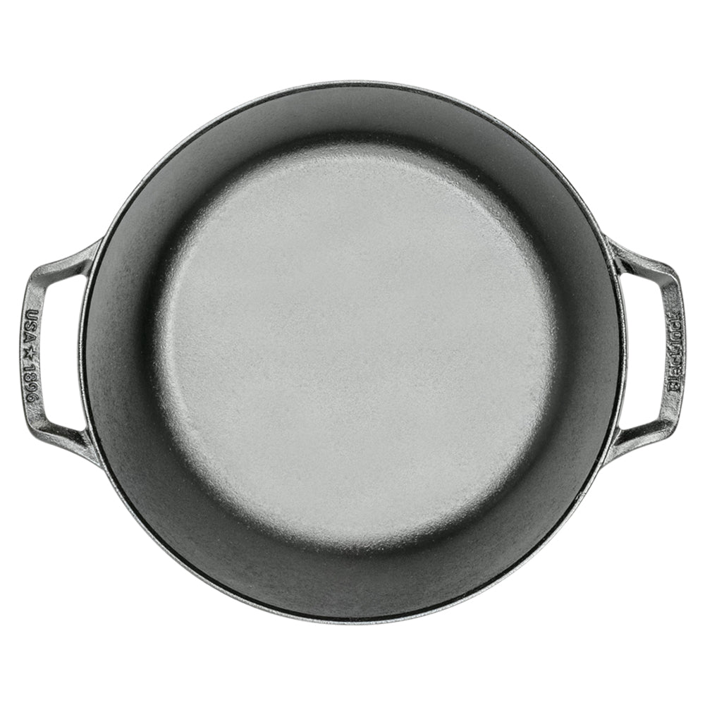Premium 5.2L Cast Iron Dutch Oven with Enamel Coating - Blacklock Series for Braising, Baking & Slow Cooking - Perfect for Soups, Stews & Bread Making