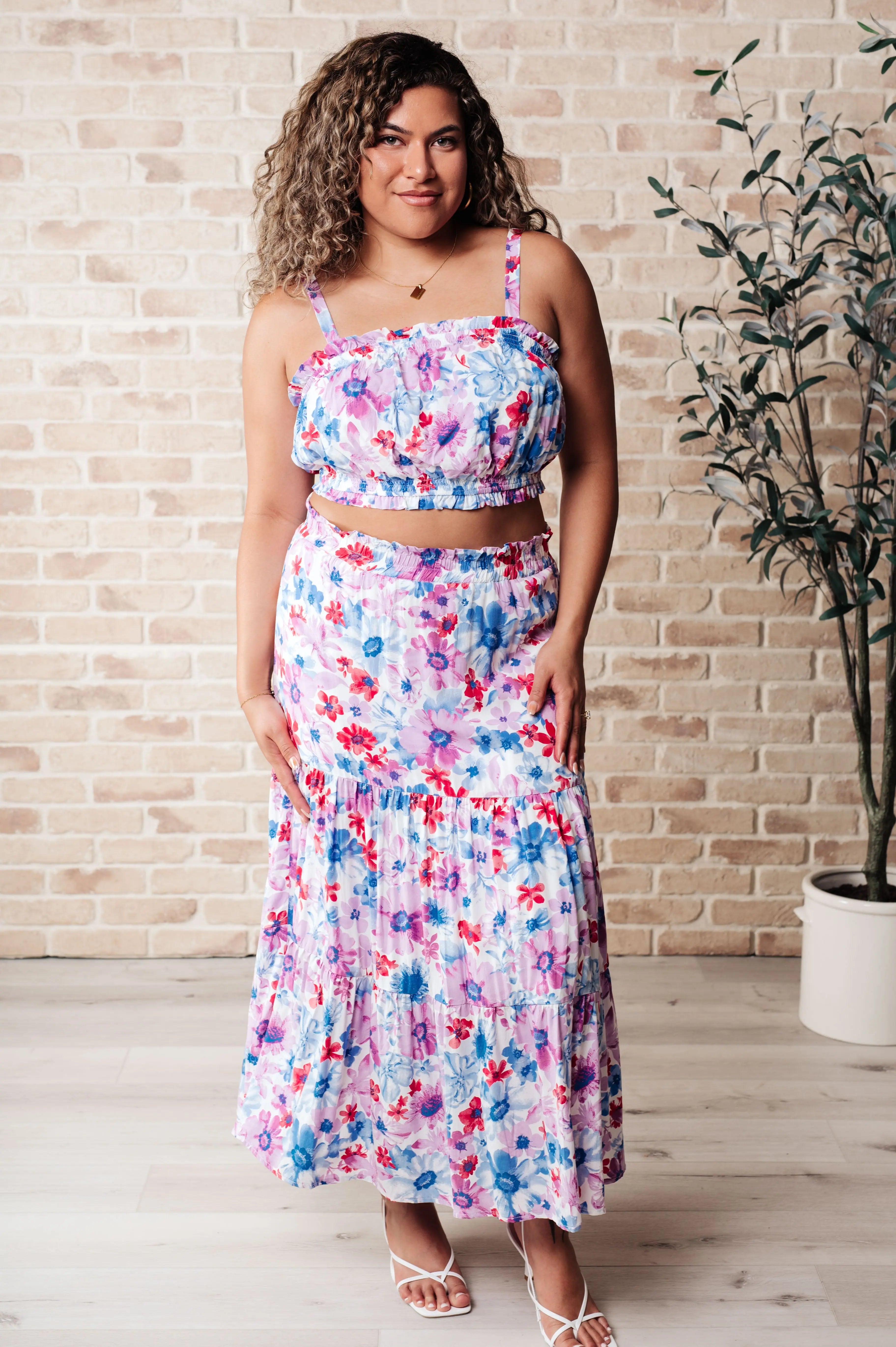 Stylish Blue Tiered Skirt and Top Set for Girls | Cute Outfit for Parties, School & Special Occasions