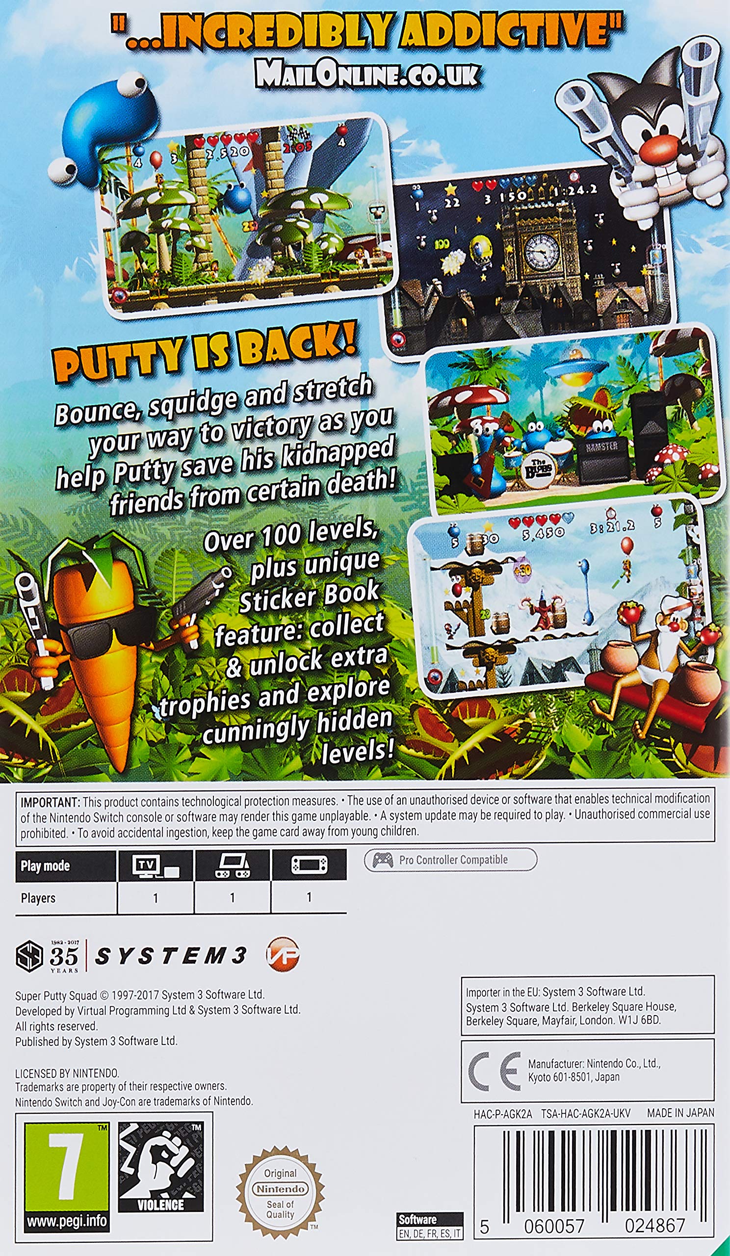 Super Putty Squad for Nintendo Switch - Fun & Challenging Puzzle Game - Perfect for Family Game Nights & Solo Play